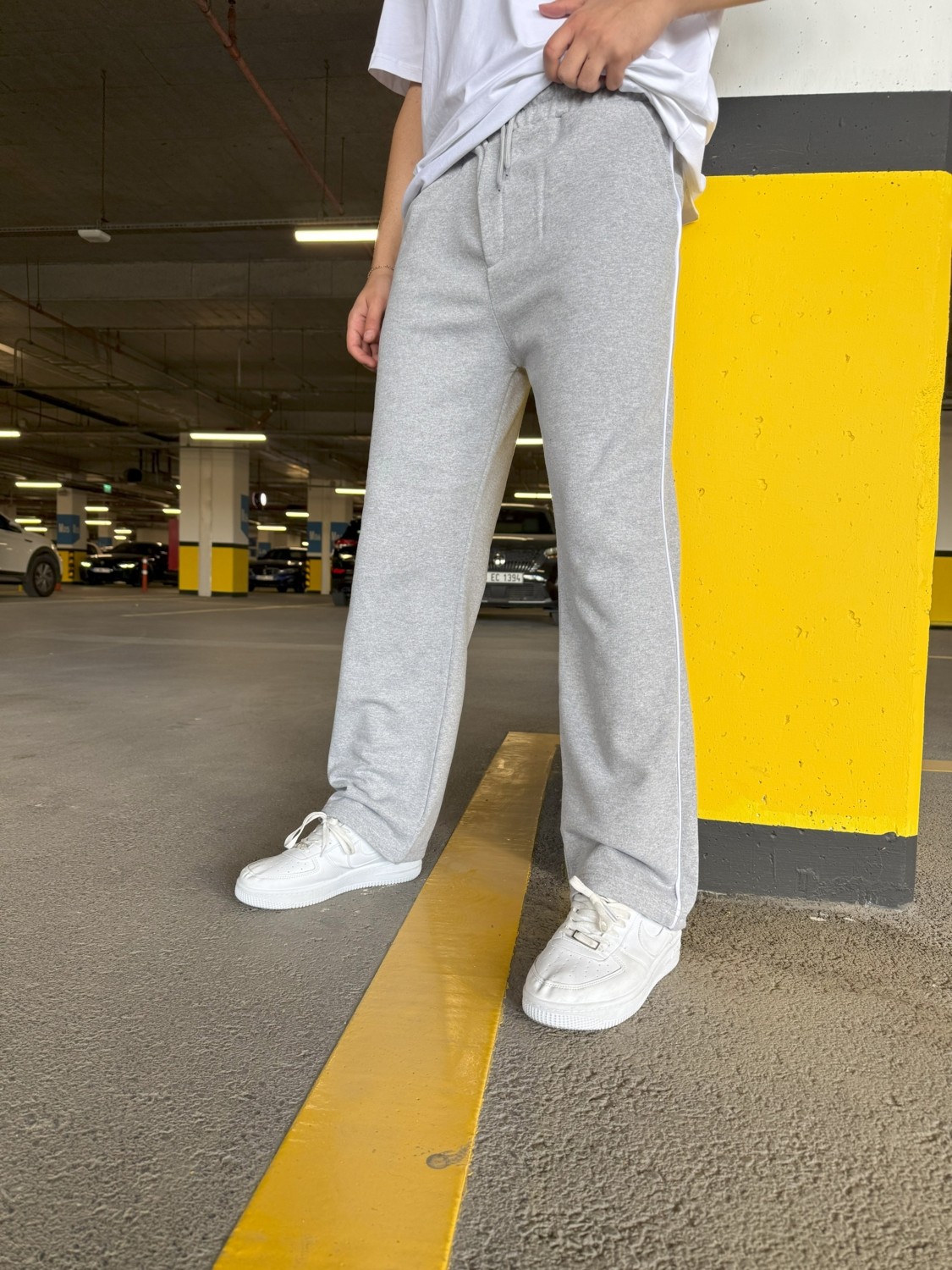 Dark Moda Erkek Şeritli Baskılı Oversize Baggy Eşofman görsel 7