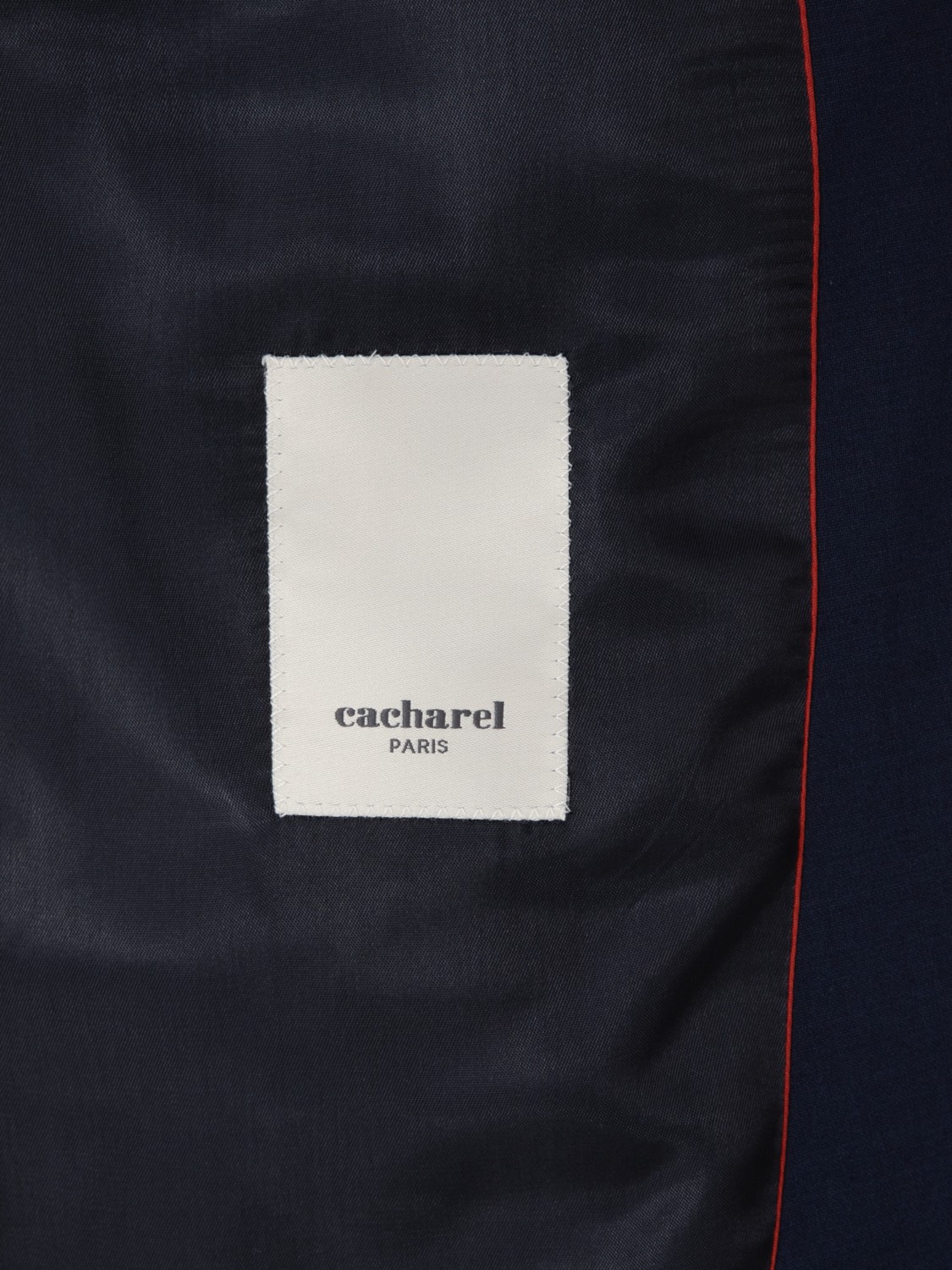 Cacharel Erkek Lacivert Slim Fit Yün Karışımlı Mikro Desenli Takım Elbise 50318023-VR033 görsel 6