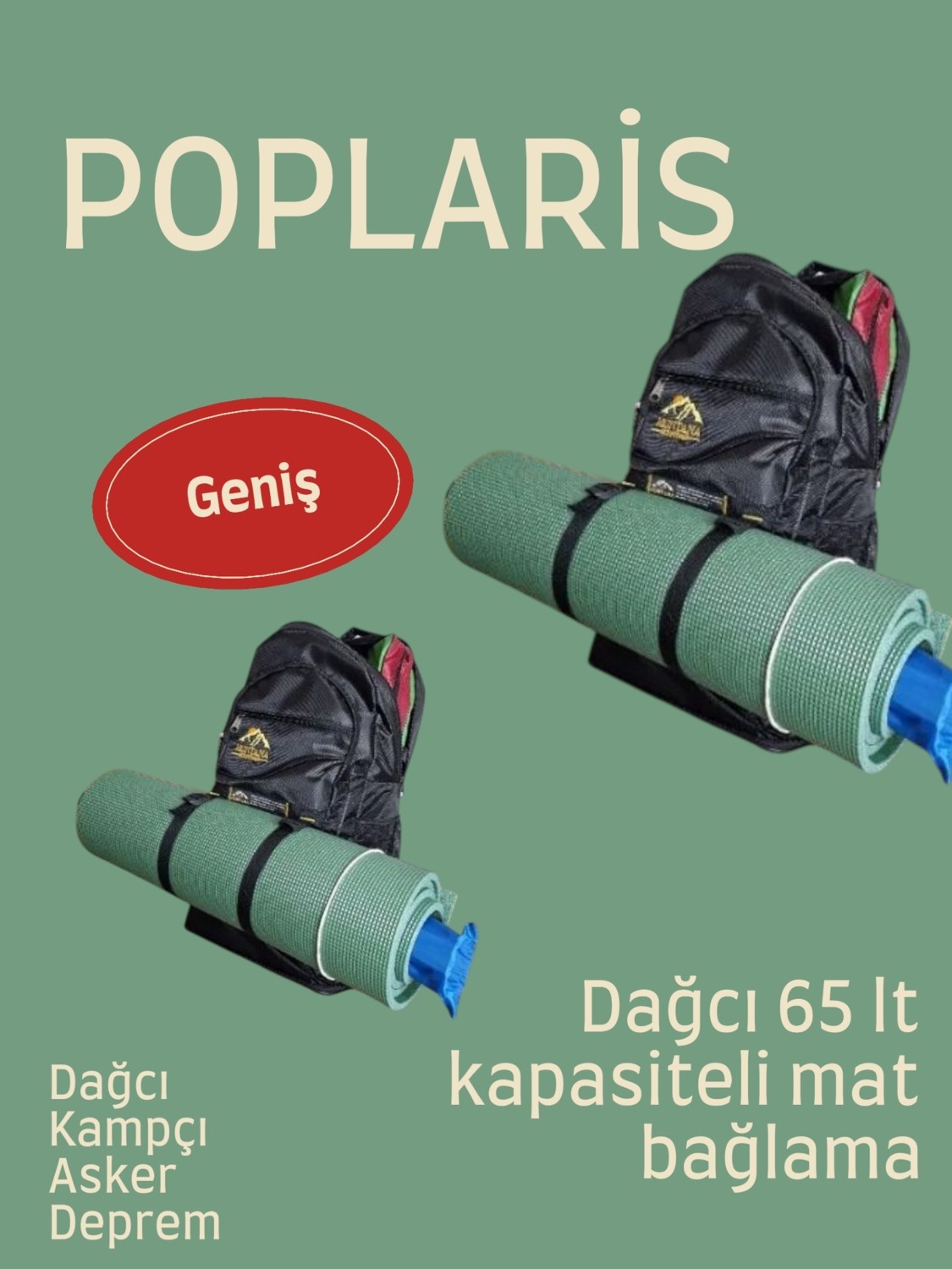 Montana Mountainer Siyah Körüklü Dağcı Sırt Çantası Dayanıklı Materyal ile Seyahat İçin İdeal görsel 2