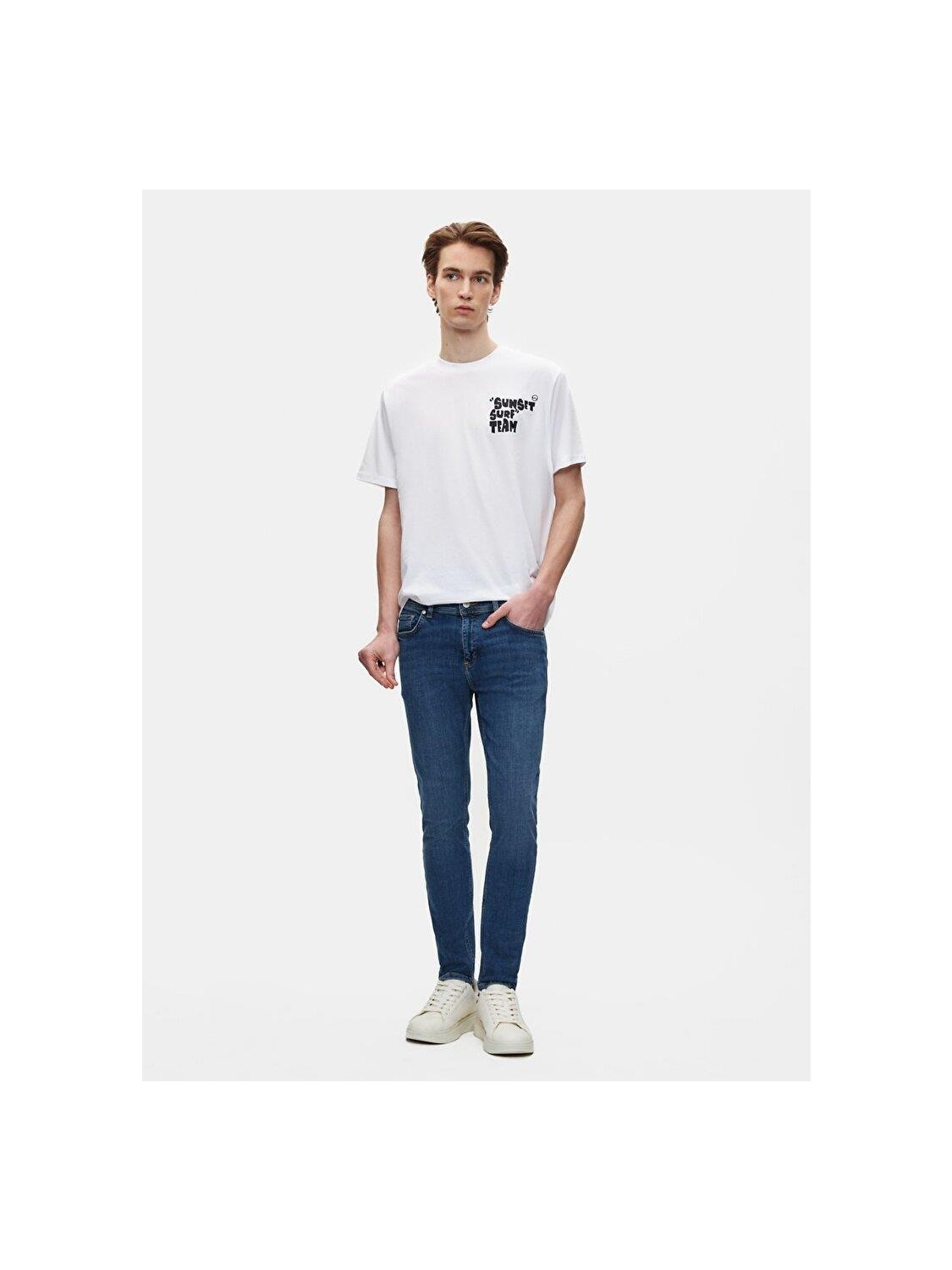 LTB Erkek Jumy Dar Paça Orta Bel Jean Pantolon görsel 6