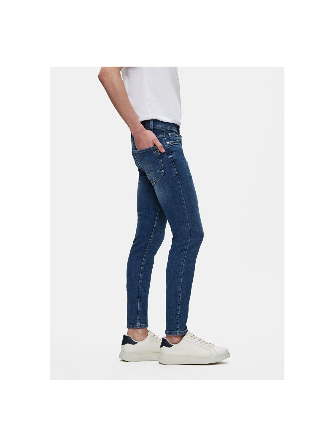 LTB Erkek Jumy Dar Paça Orta Bel Jean Pantolon görsel 7