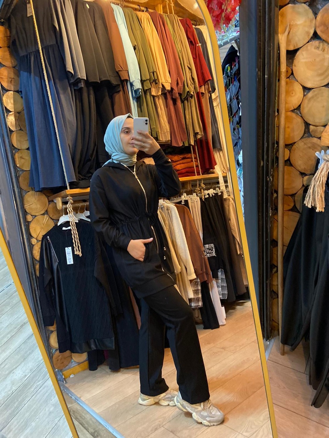 Divine Line Kapüşonlu Beli Bağcıklı Eşofman Takımı