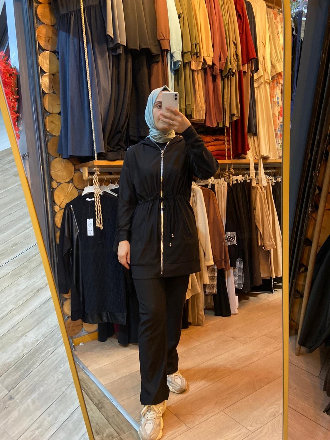 Divine Line Kapüşonlu Beli Bağcıklı Eşofman Takımı görsel 5