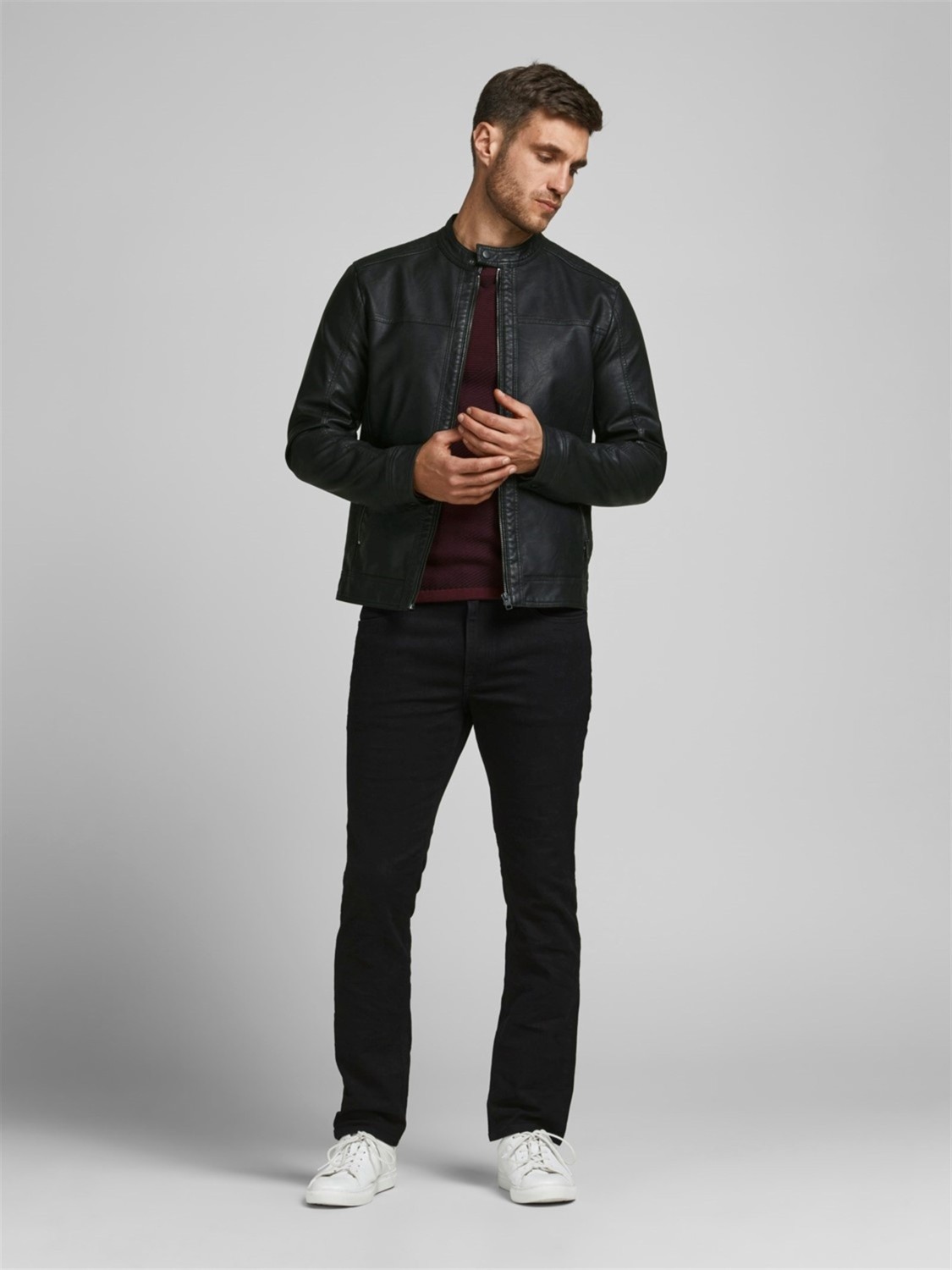 Jack & Jones Erkek Günlük Ceket Warner Ket Noos Siyah Suya Dayanıklı Özellikli görsel 5