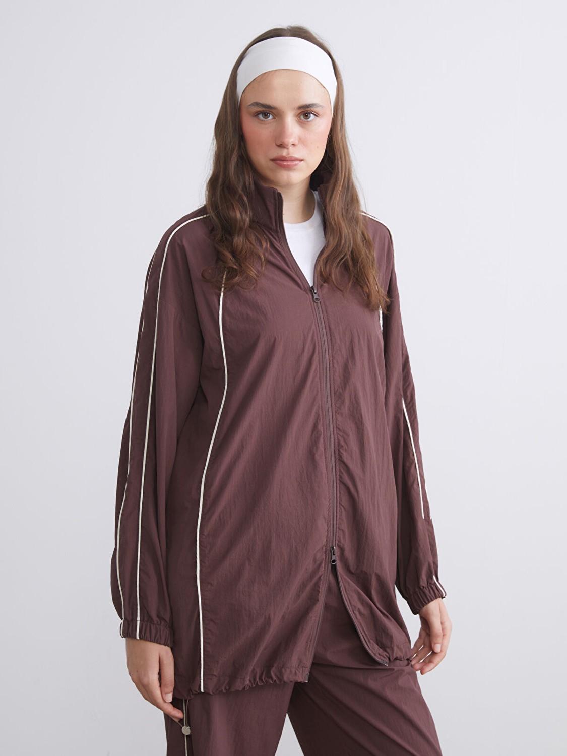 LC Waikiki Yeni Sezon Dik Yaka Oversize Kadın Yağmurluk