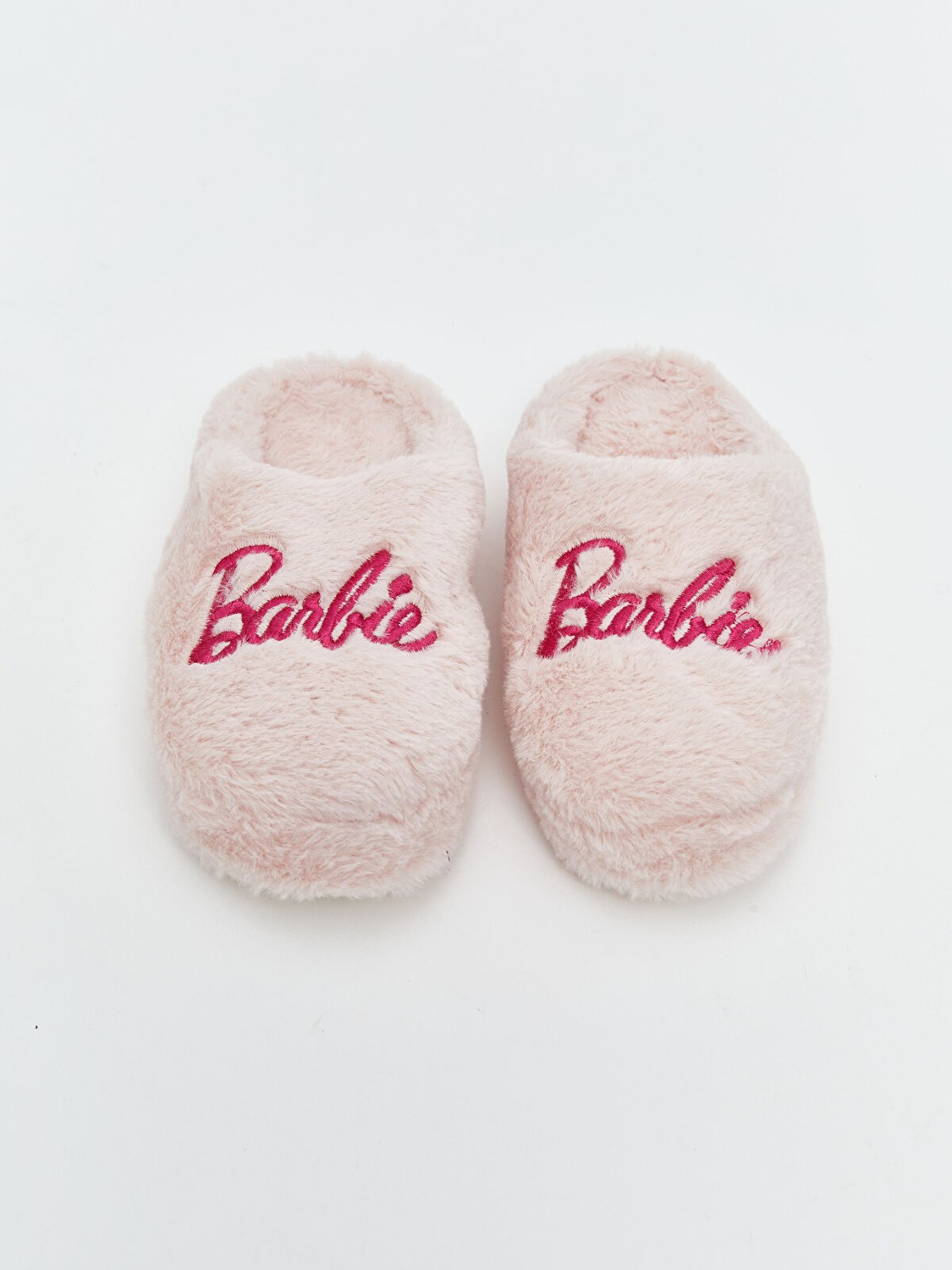 LC Waikiki Yeni Sezon Barbie Nakışlı Kız Çocuk Ev Terliği görsel 3