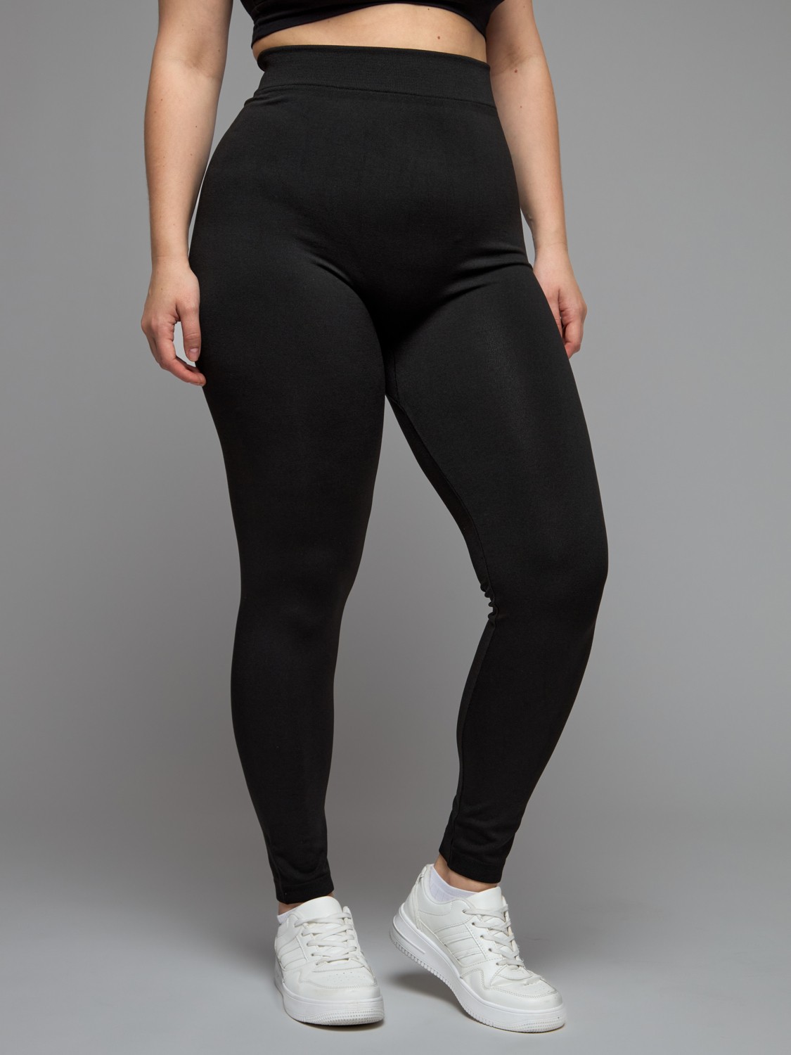 MGC Magic Siyah Esnek Toparlayıcı Bambu Tayt|s-5xl|termal, Polarlı, Yüksek Bel, Spor ve Günlük Büyük Bedene Uygun görsel 7
