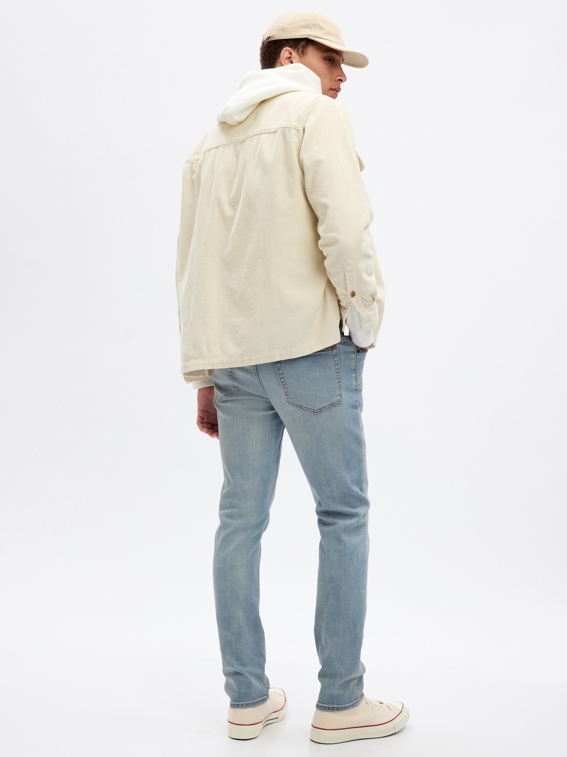Gap Erkek Açık Mavi Gapflex Soft Wear Slim Jean Pantolon görsel 4