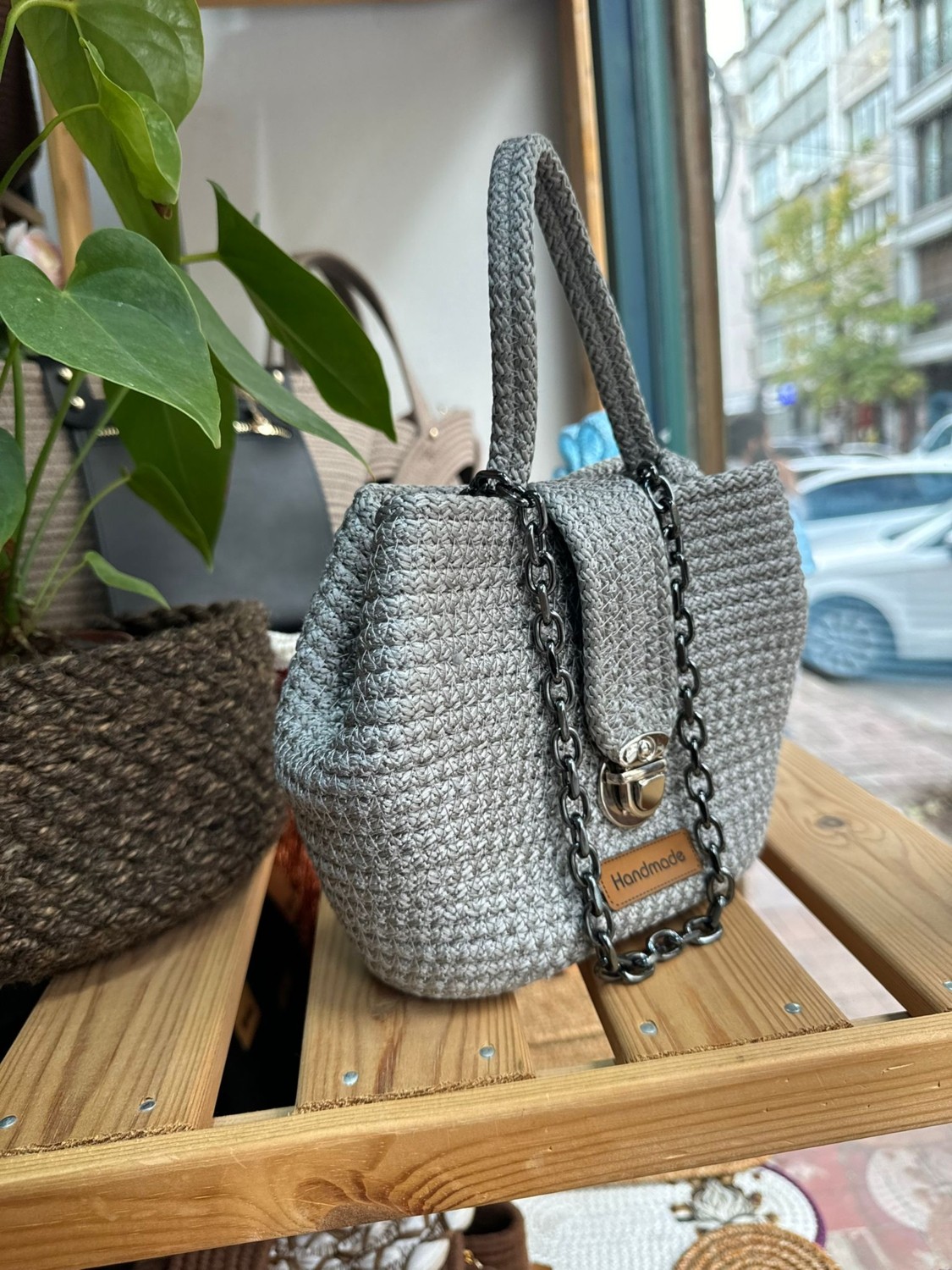 Wicker Rustic Kadın Hasır Çanta görsel 2