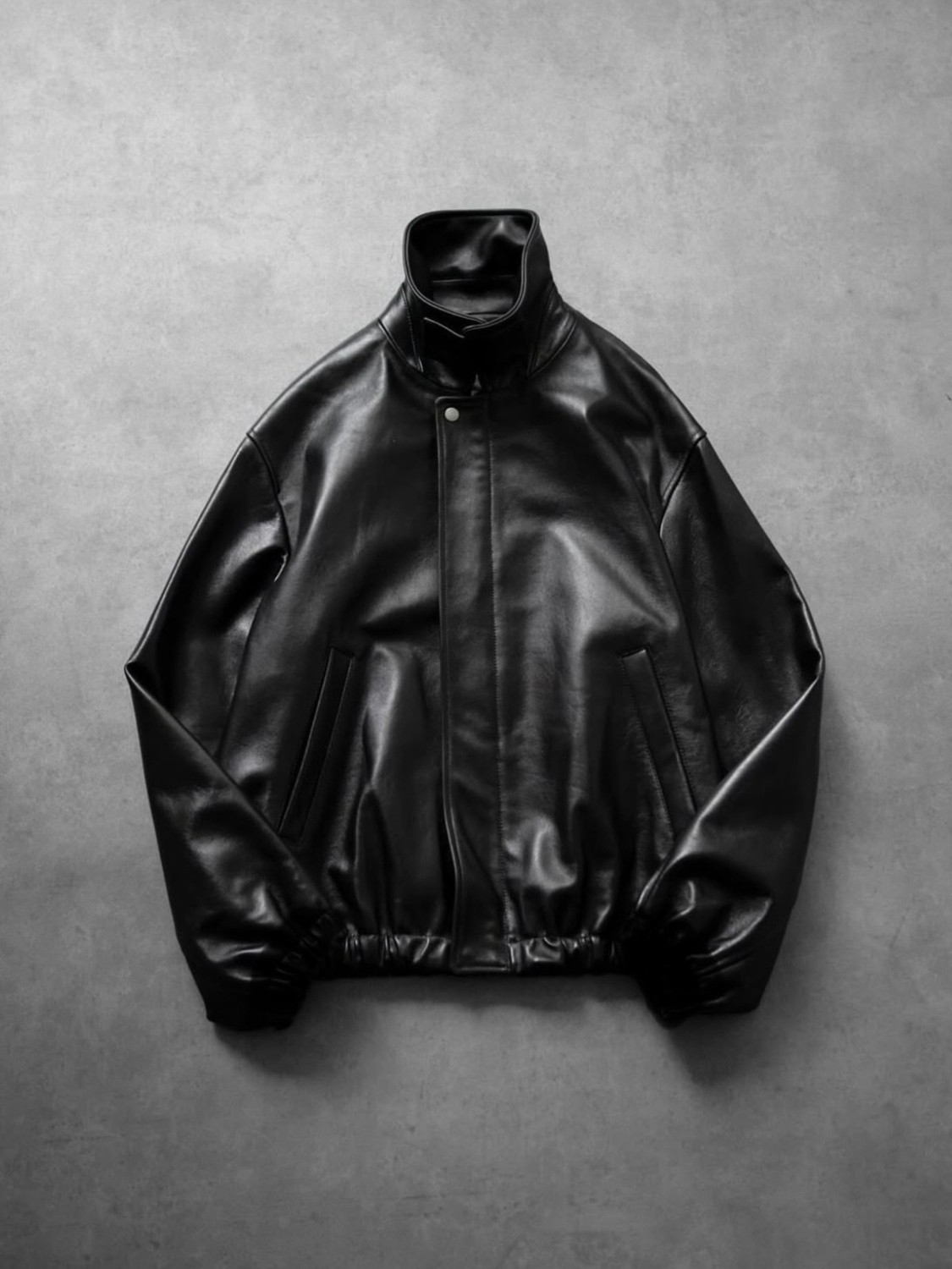 Baselco Vintage Bomber Oversize Deri Ceket
