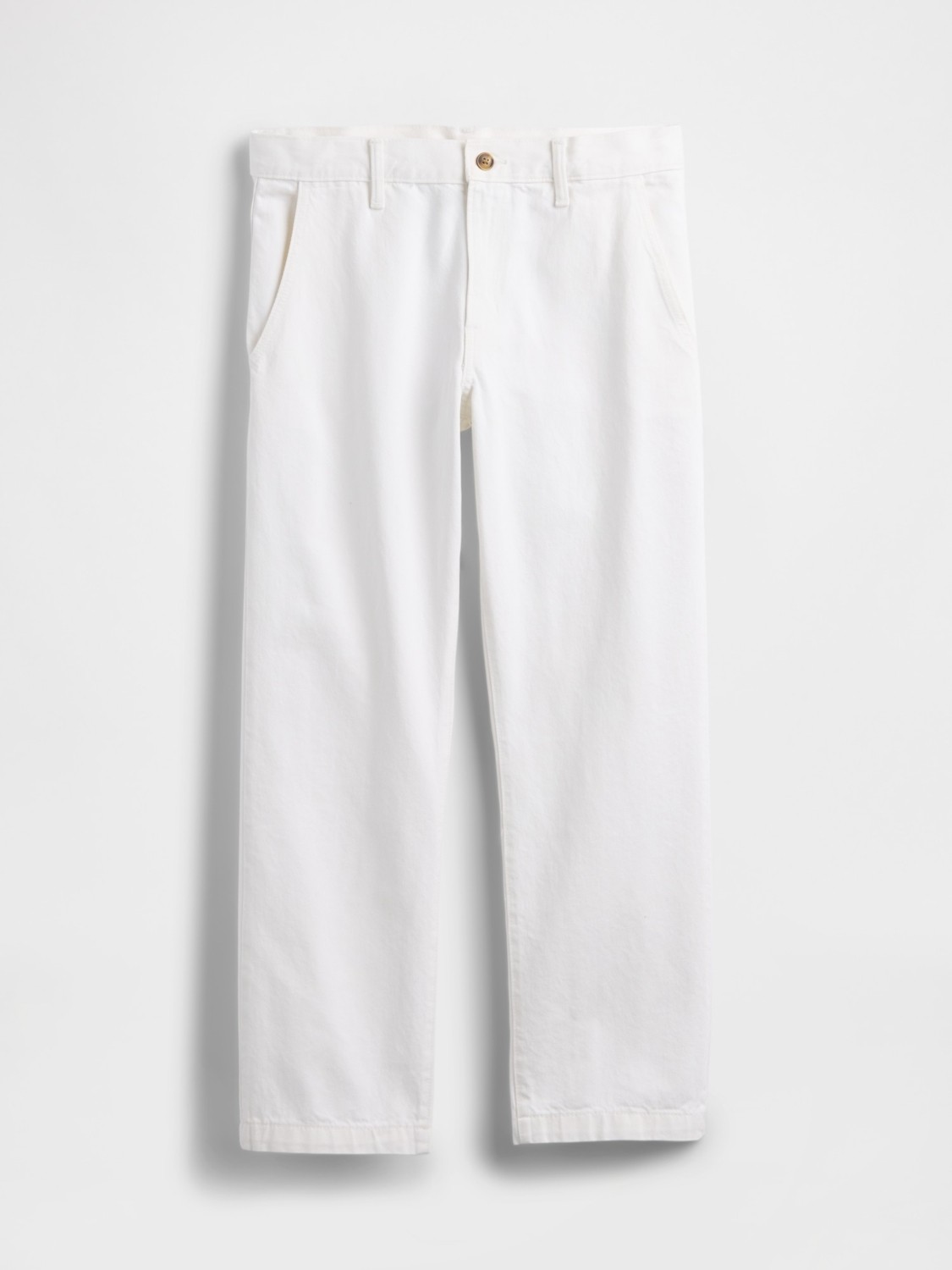 Gap Erkek Beyaz Relaxed Straight Pantolon Jean görsel 2