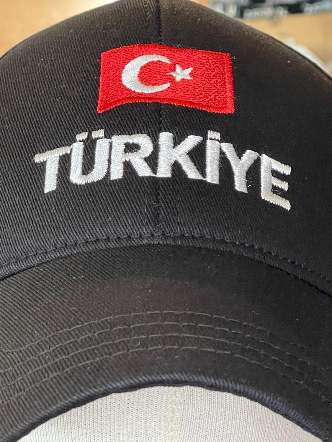 Hamze Türkiye Bayrak Nakışlı Unisex Pamuklu Cap Şapka görsel 5