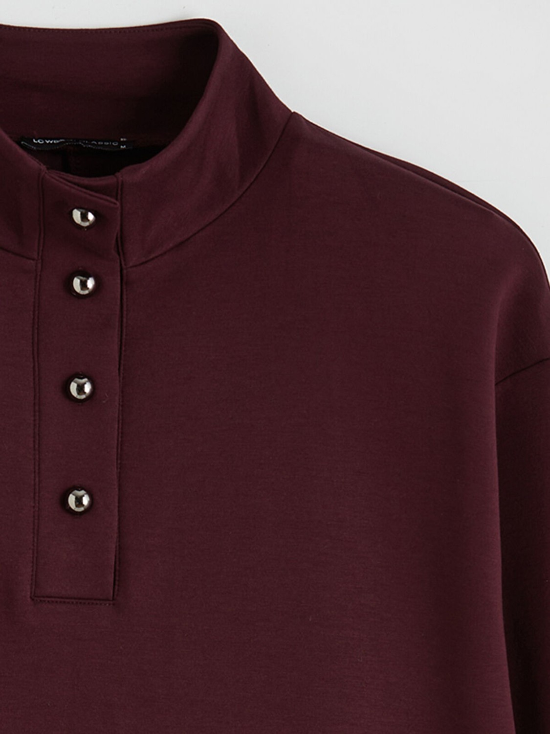 LC Waikiki Yeni Sezon Dik Yaka Oversize Kadın Tunik görsel 2