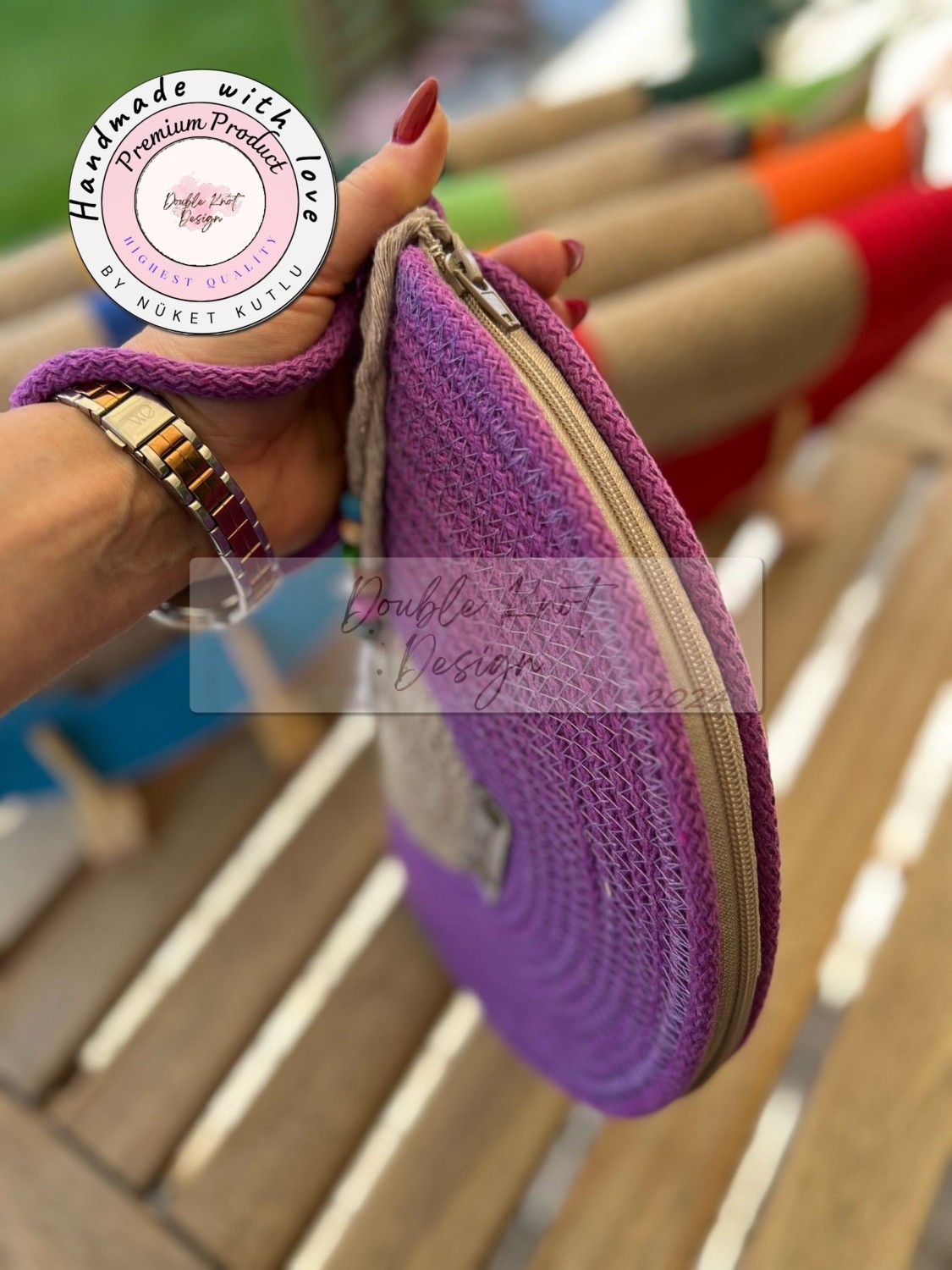Double Knot Design Bella Yarım Ay D Clutch Portföy Çanta,abiye Çanta, Hediyelik