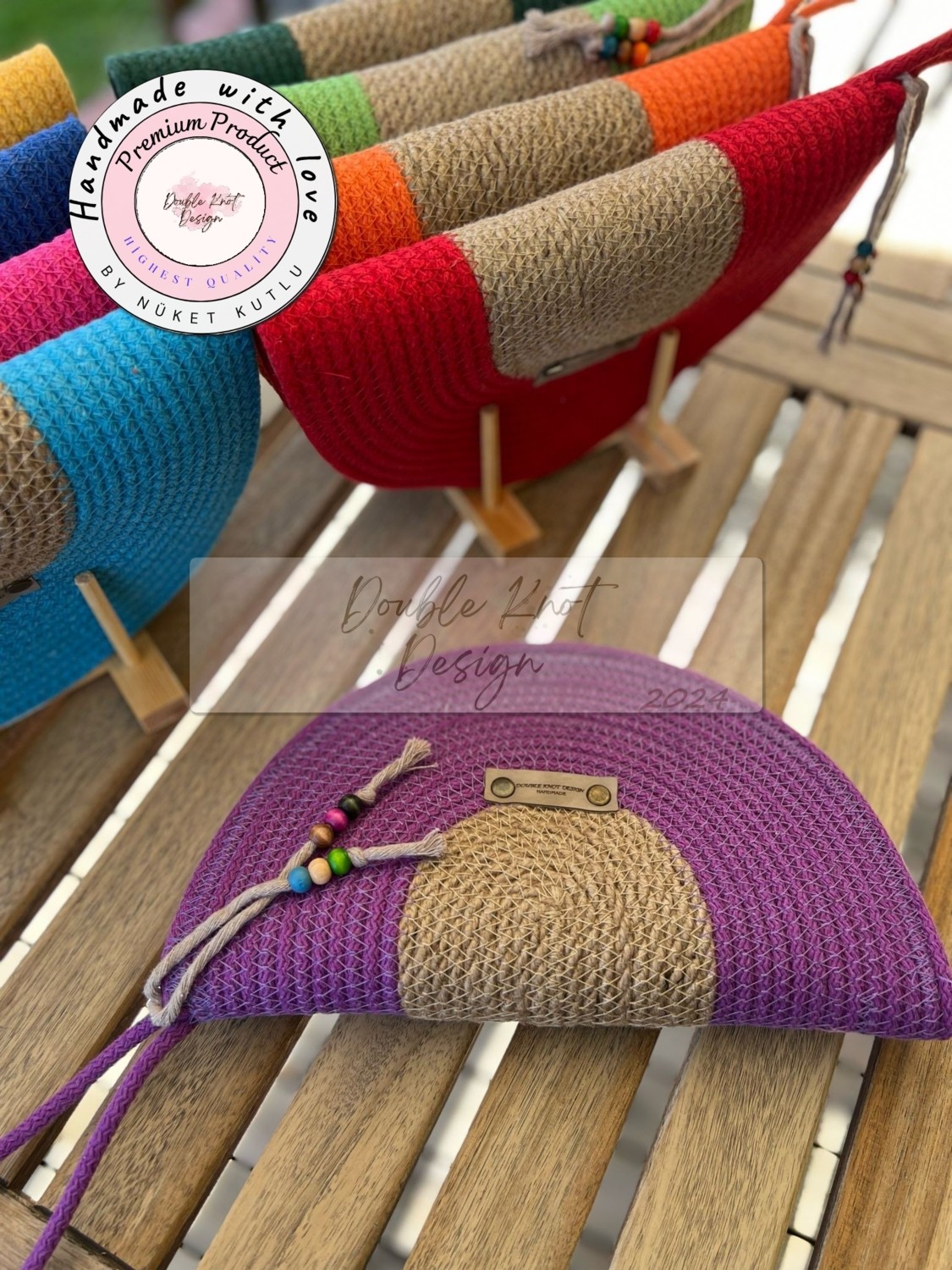Double Knot Design Bella Yarım Ay D Clutch Portföy Çanta,abiye Çanta, Hediyelik görsel 2