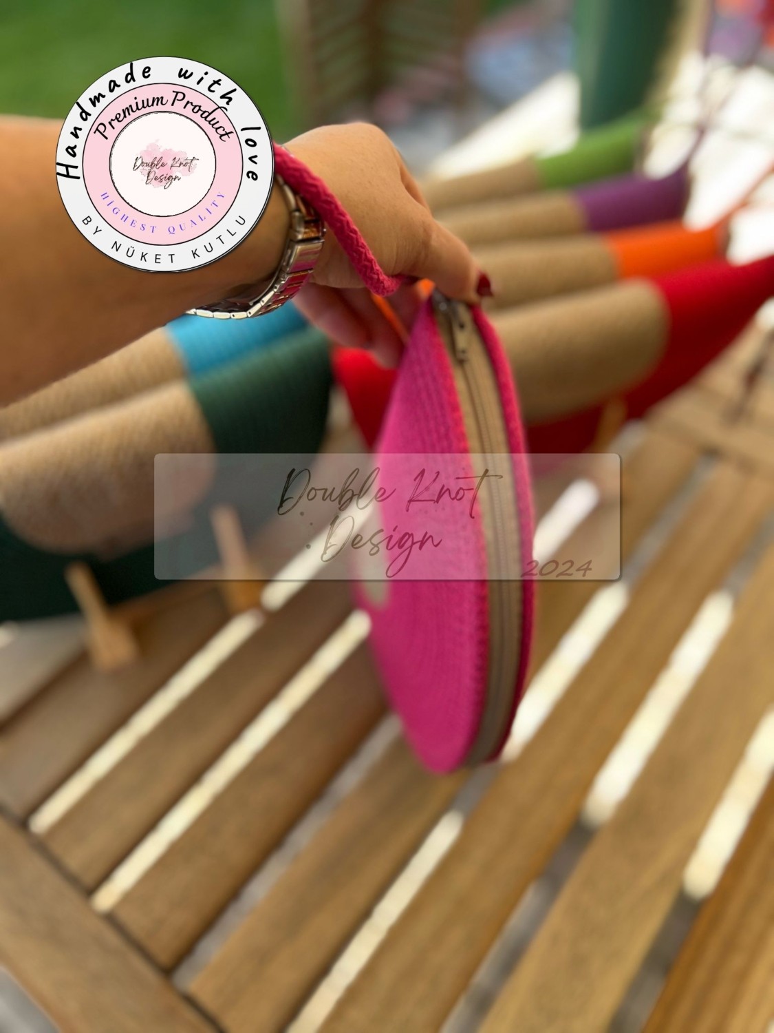 Double Knot Design Bella Yarım Ay D Clutch Portföy Çanta,abiye Çanta, Hediyelik