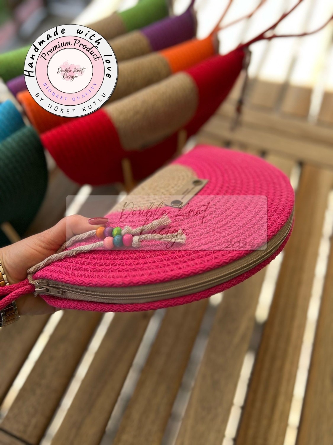 Double Knot Design Bella Yarım Ay D Clutch Portföy Çanta,abiye Çanta, Hediyelik görsel 8