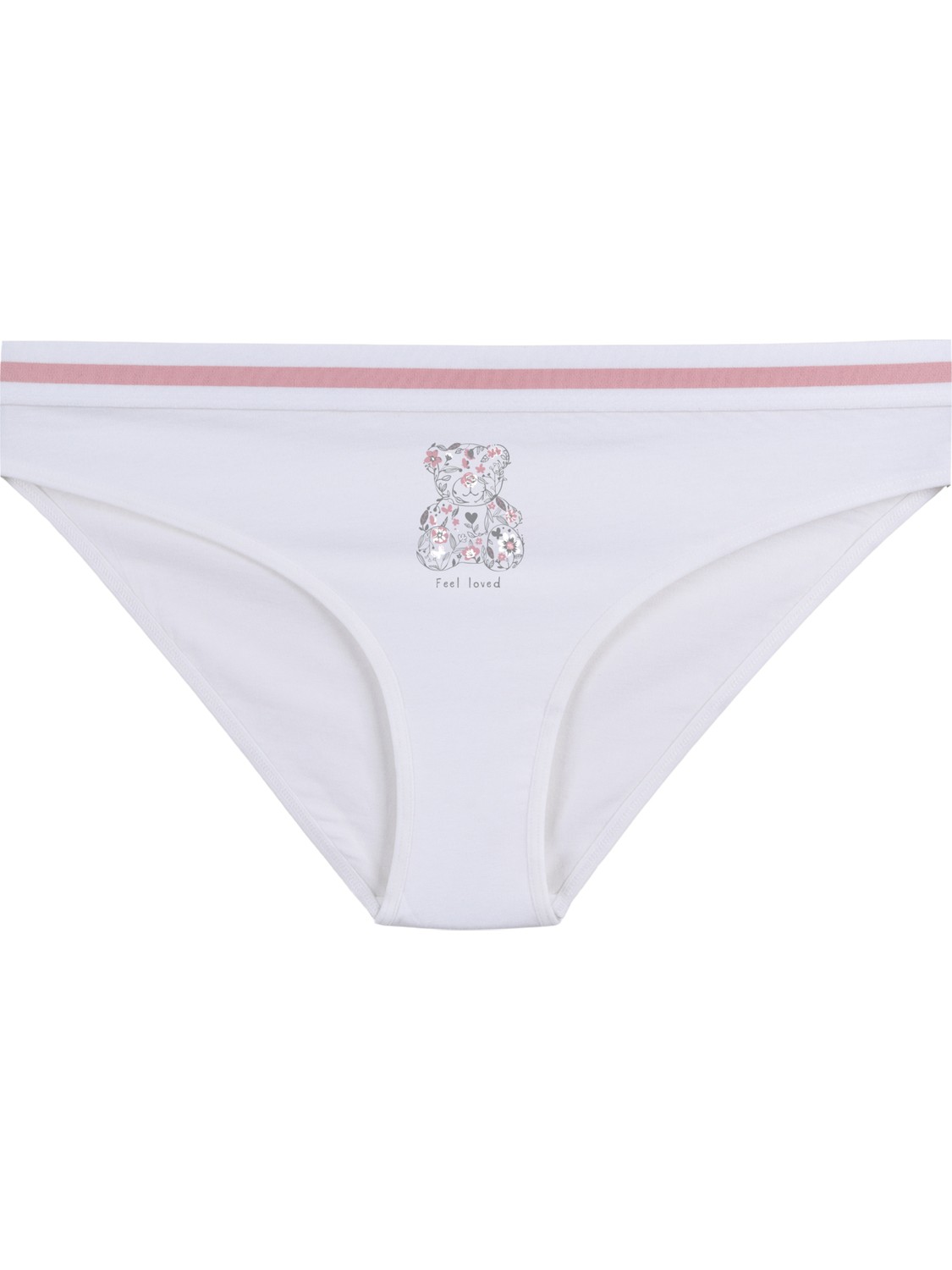 Koza İç Giyim Kadın Pamuklu Beli Lastikli Slip/Külot görsel 4