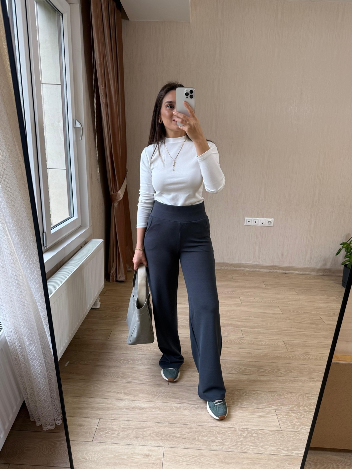 Floral Fashion Kadın Korsaj Kemerli Likralı Esnek Crep Pantolon -Toplarlayıcı Yüksek Bel görsel 7