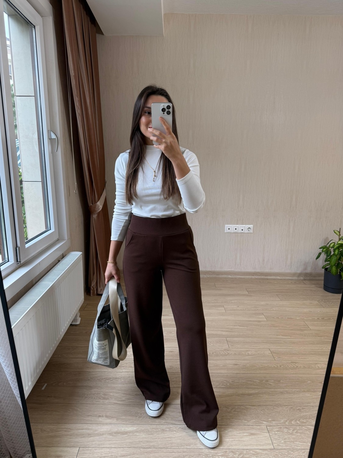 Floral Fashion Kadın Korsaj Kemerli Likralı Esnek Crep Pantolon -Toplarlayıcı Yüksek Bel