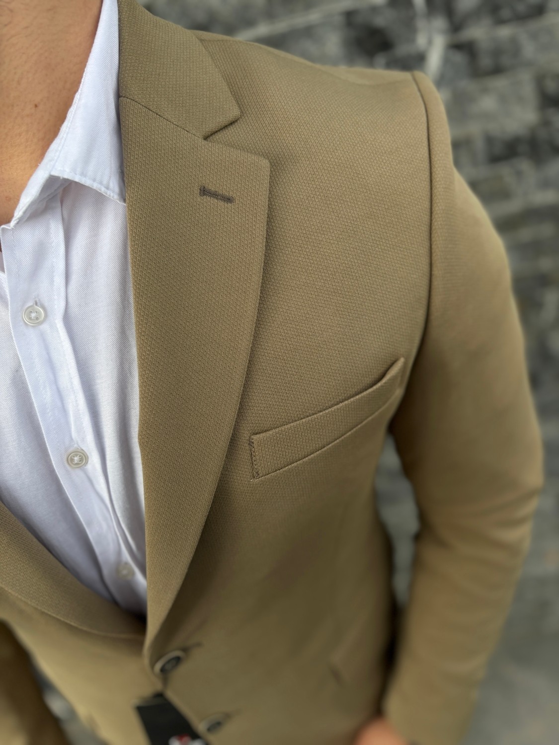 Sabri Zengin Erkek Çift Düğme Slim Fit Blazer Ceket görsel 2