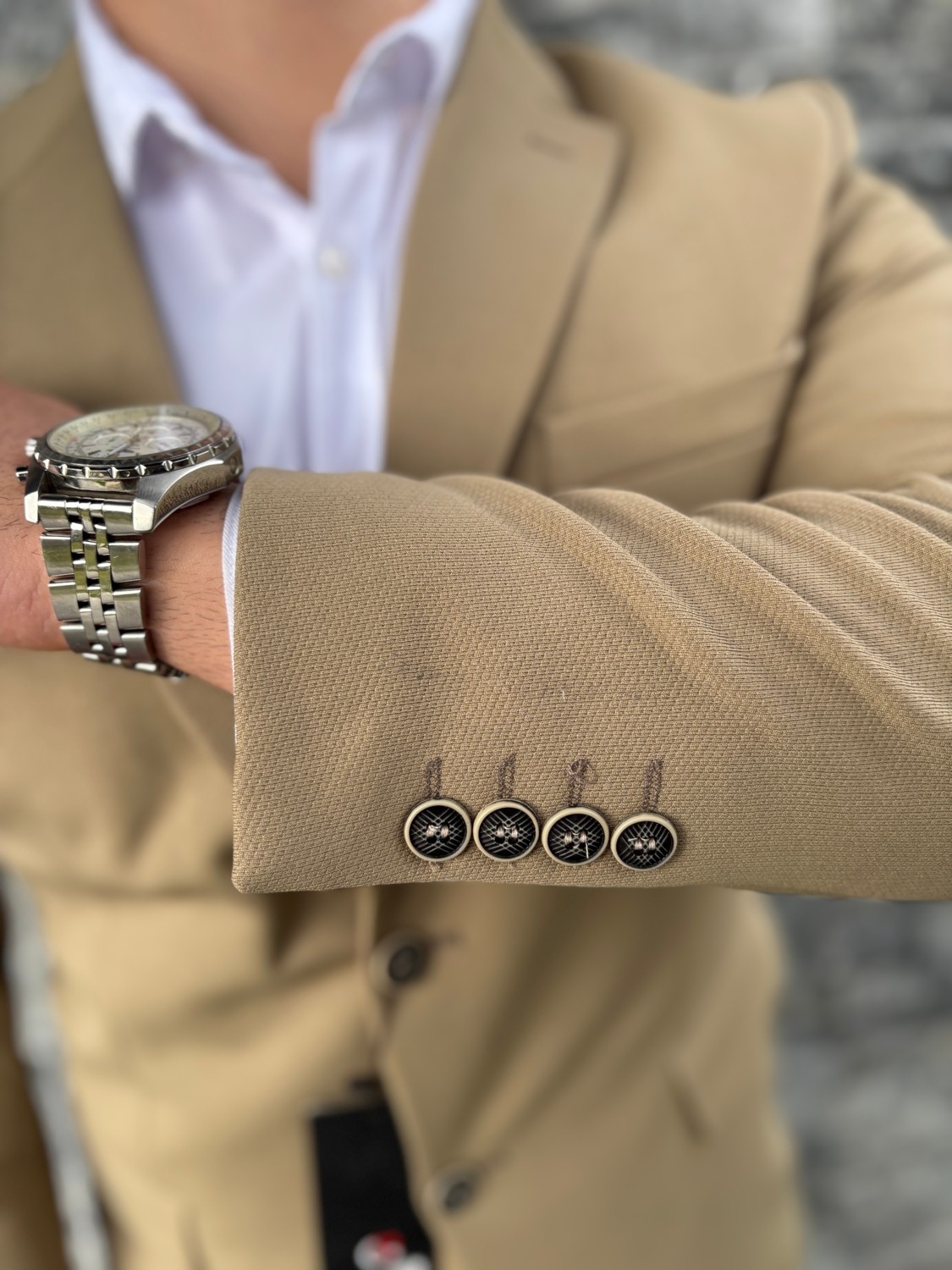 Sabri Zengin Erkek Çift Düğme Slim Fit Blazer Ceket görsel 3