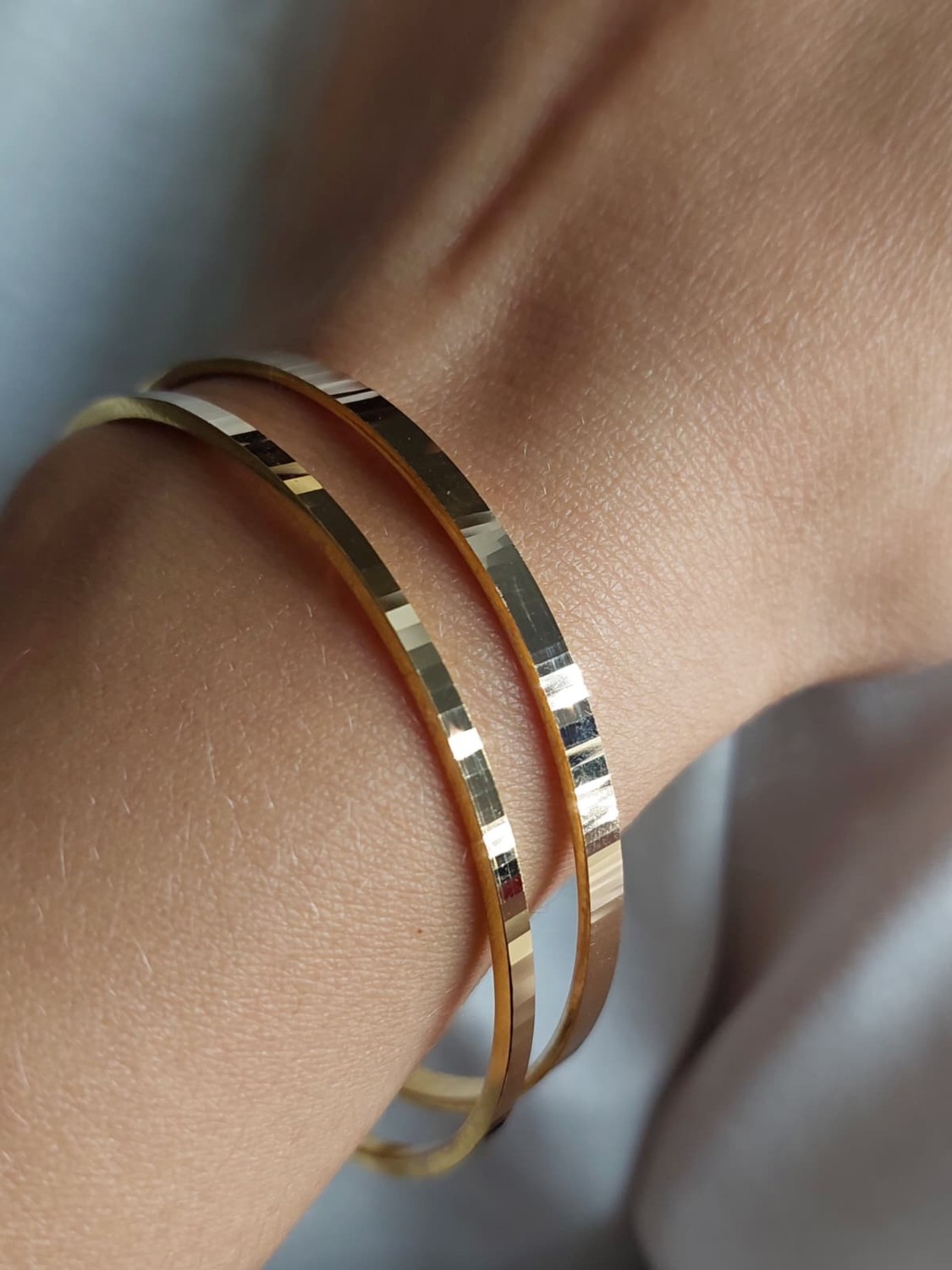 Cemal Demircioğlu Kibrit Çöpü 22 Ayar Yatırımlık Eni Geniş Ajda 20 Gr Kadın Altın Bilezik