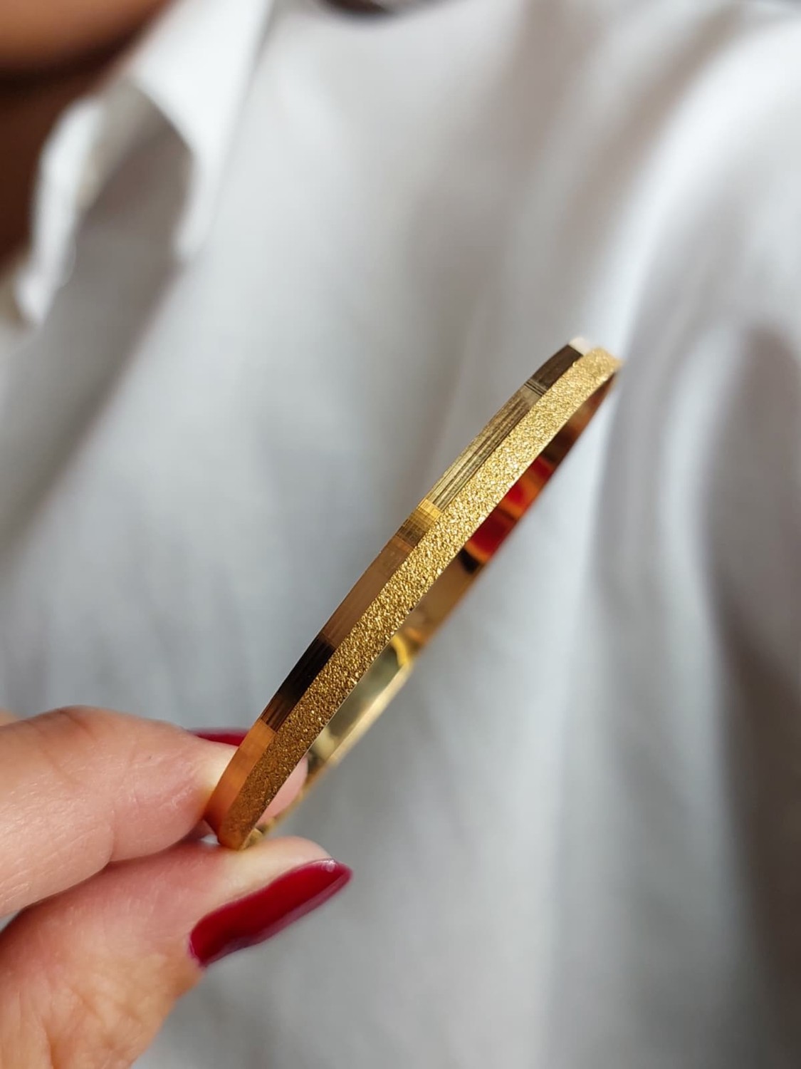 Cemal Demircioğlu Yarı Simli Ajda 22 Ayar Yatırımlık 15 gr Altın Kibrit Çöpü Bilezik