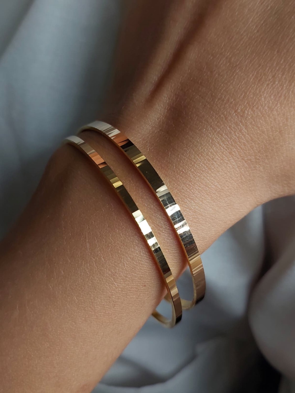 Cemal Demircioğlu Kibrit Çöpü 22 Ayar Yatırımlık Eni Dar Ajda 20 gr Kadın Altın Bilezik