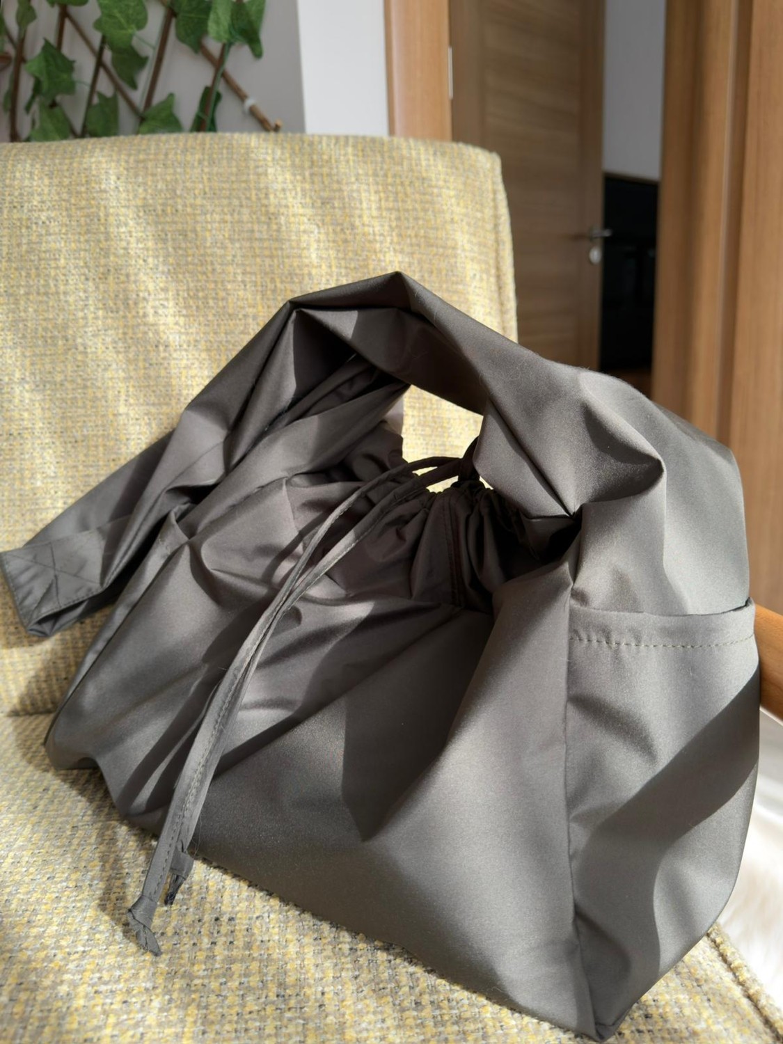 Mute Bag Süet Black Tote Bag / Siyah Çapraz Kullanıma Uygun Süet Kadın Omuz Çantası (50*30)