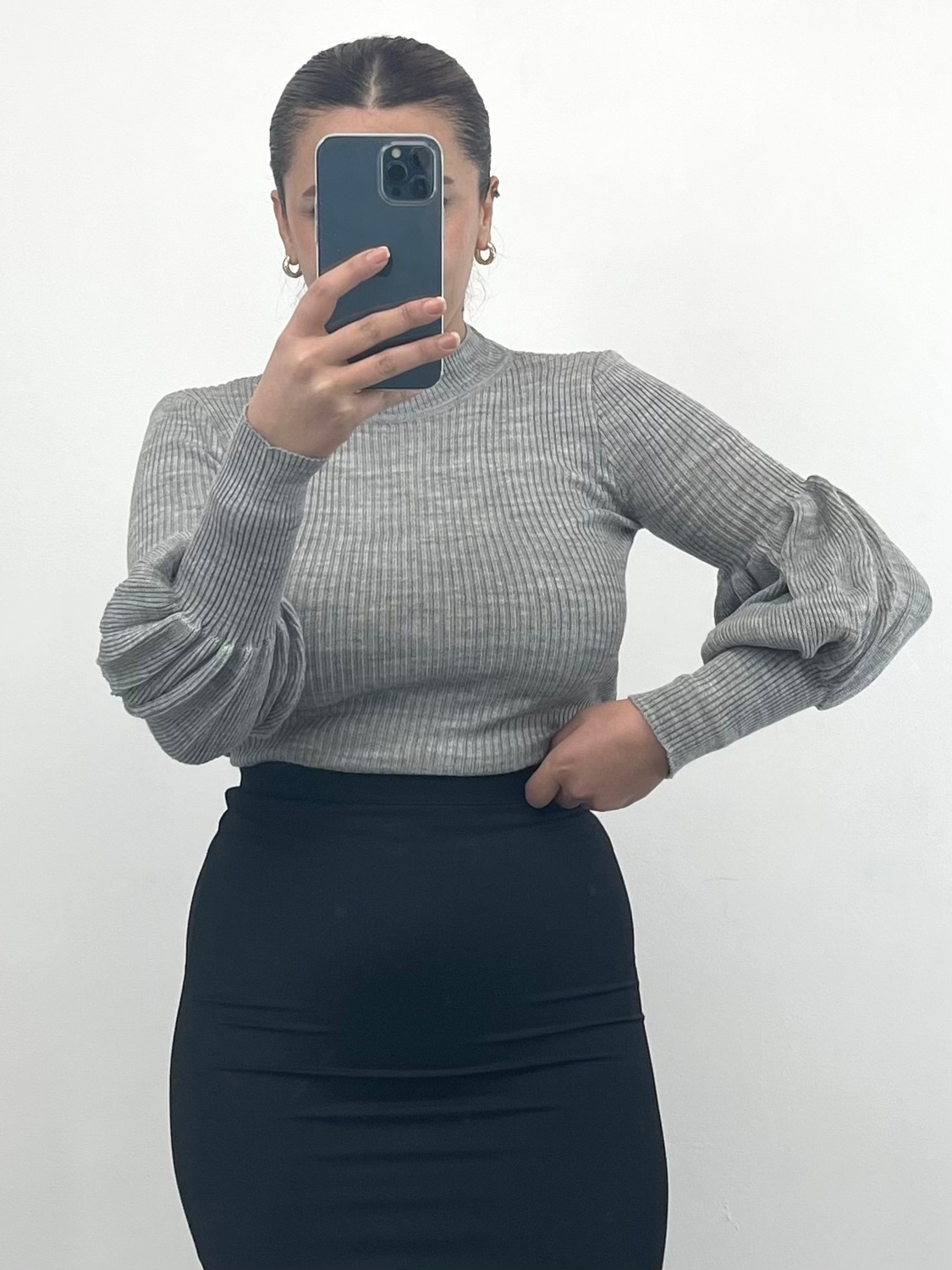 Nisum Moda Balon Kol Balıkçı Triko Body