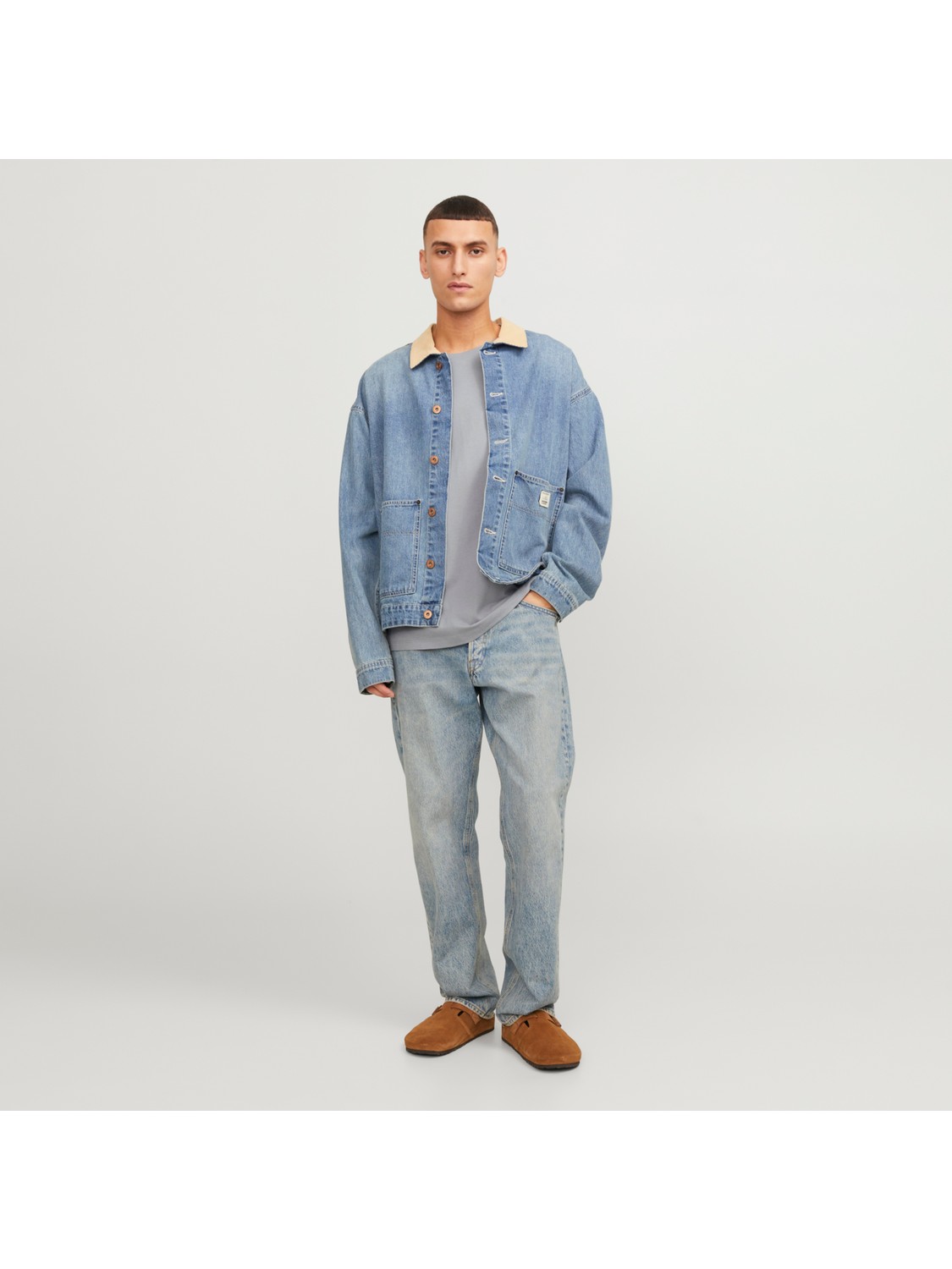 Jack & Jones Jjeorganic Basic Tee Ss O-Neck Noos Erkek T-Shirt görsel 6