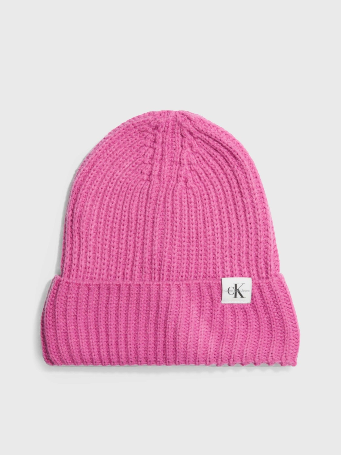 Calvin Klein Erkek Pembe Calvin Klein Monogram Rıb Beanıe Erkek Pembe Bere görsel 2