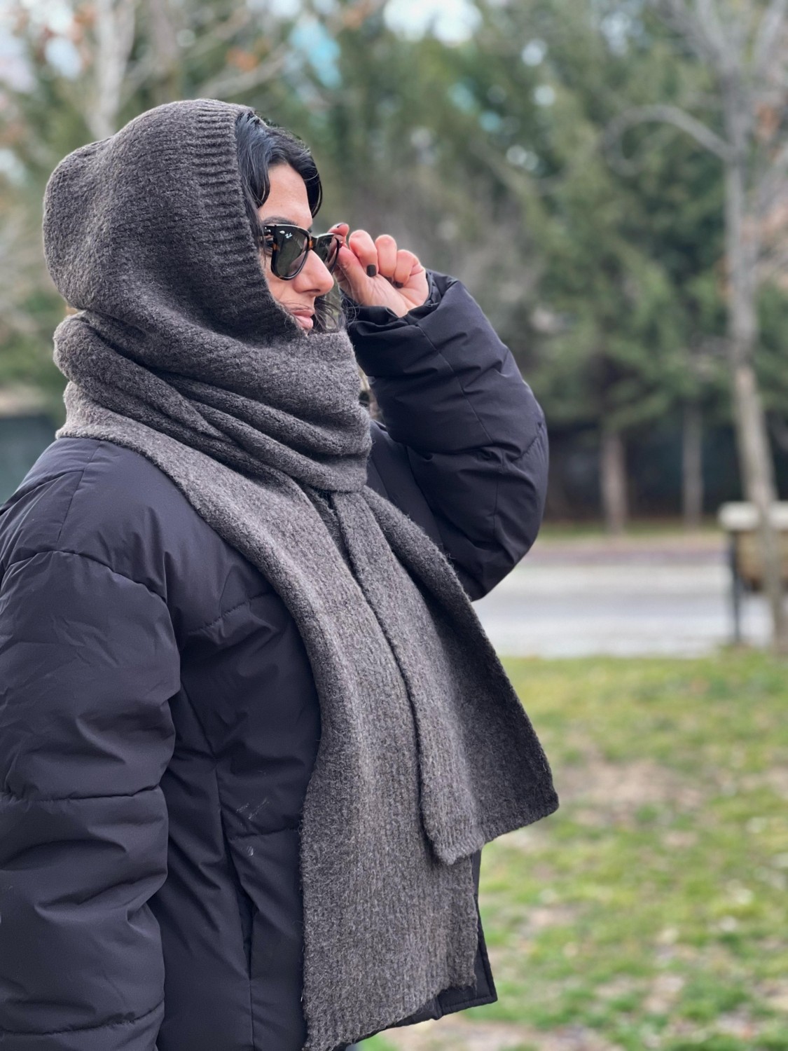 Trend Nexus Kapüşonlu Şal-Atkı görsel 3