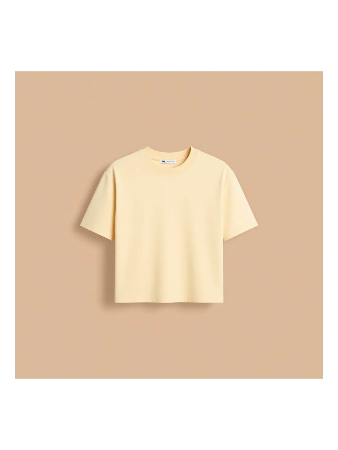 Dilvin 30312 Dekoratif Dikişli Bisiklet Yaka Tshirt-Koyu Kahve görsel 5