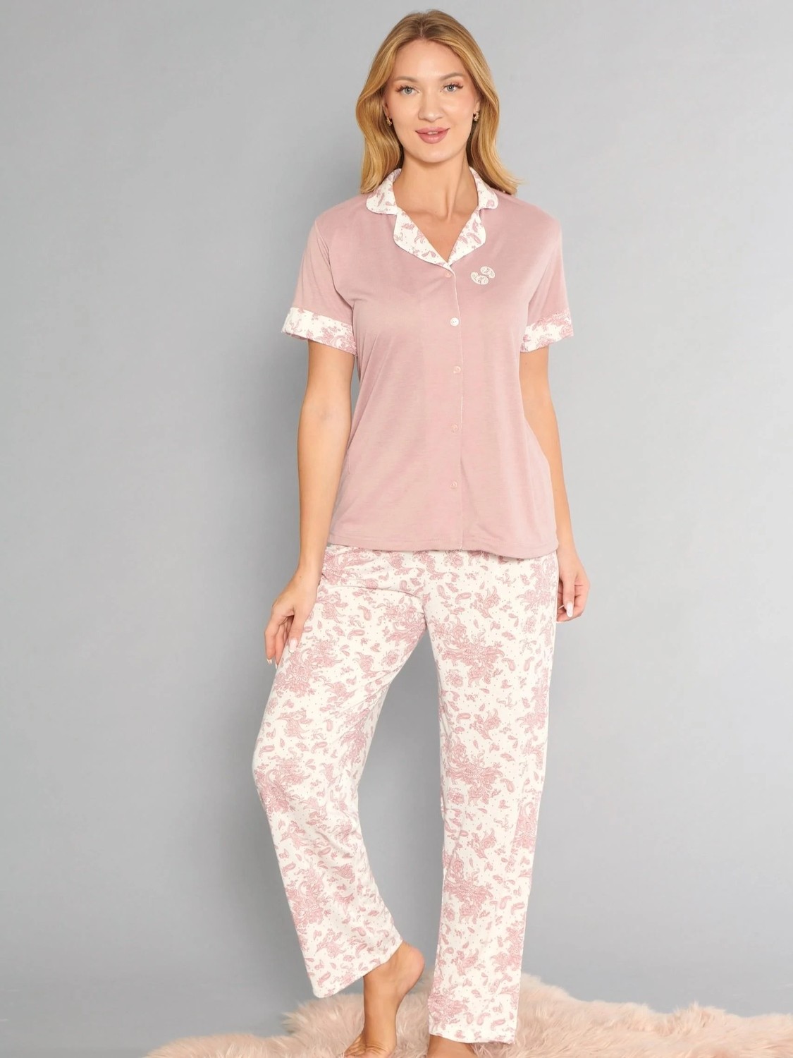 Flz Kısa Kol Pijama Takımı 88-130 görsel 4