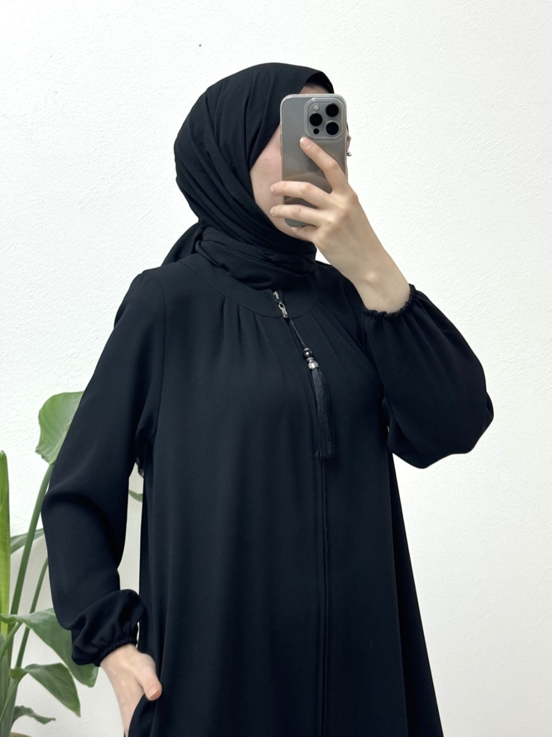 Moda Morfo Fermuarı Püskül Detaylı Vatkalı Kap -Laci görsel 3