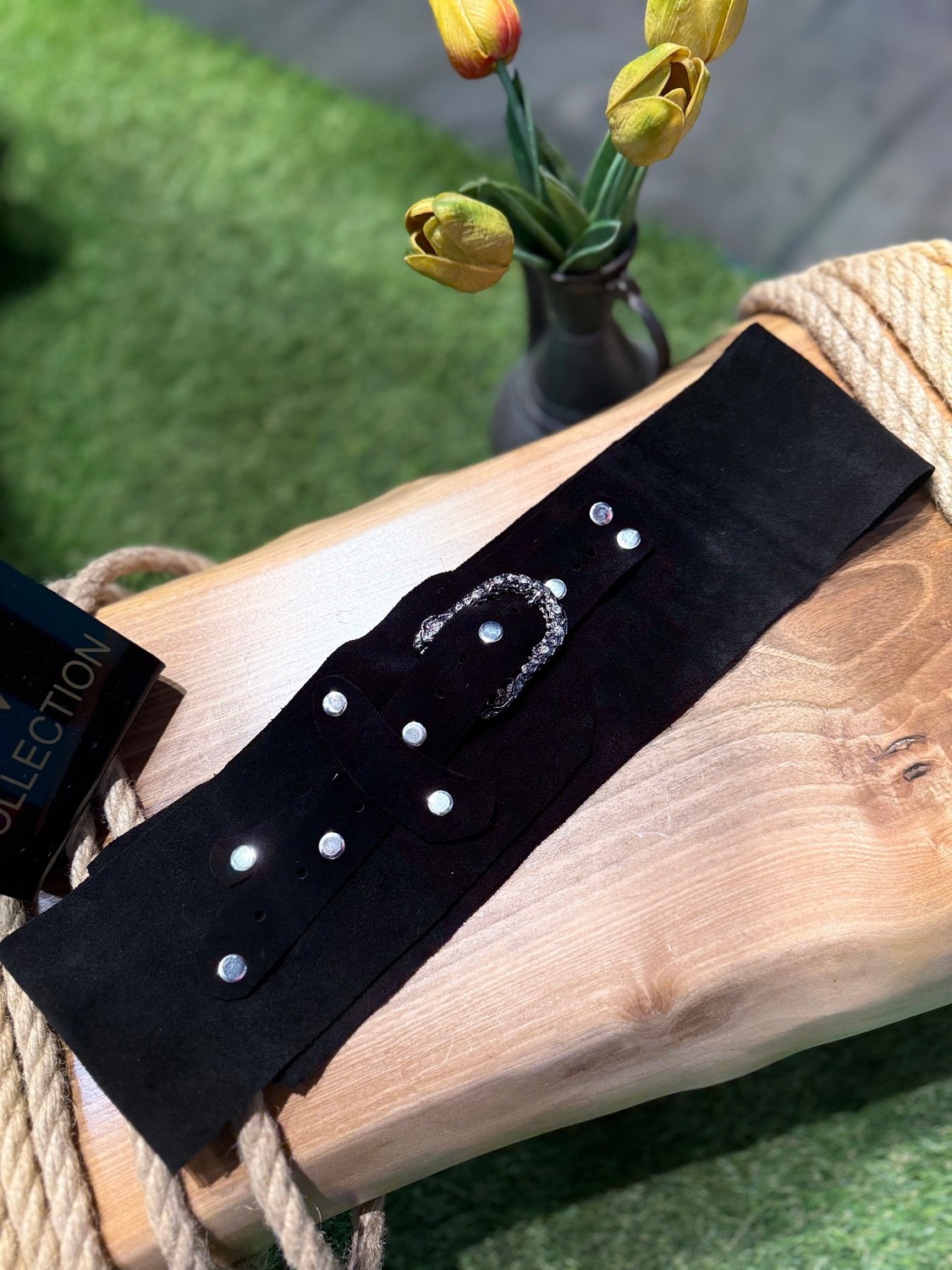Yılday Gür Butik Darktide El Yapımı Nubuk Kemer - Standart Beden