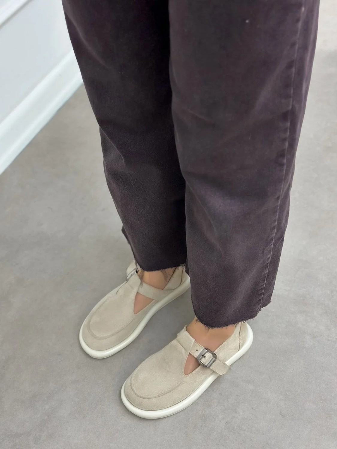 Erva'nın Butiği Siyah Süet (Olivia) Toka Detaylı Kadın Loafer görsel 7