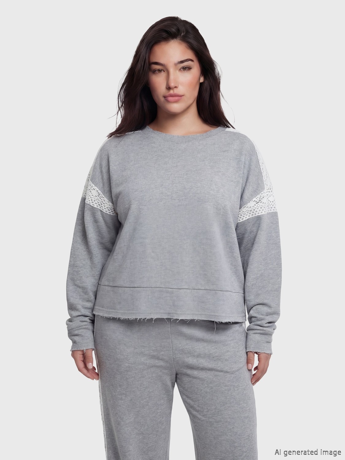 Soulife Petite Bisiklet Yaka Kadın Sweatshirt görsel 7