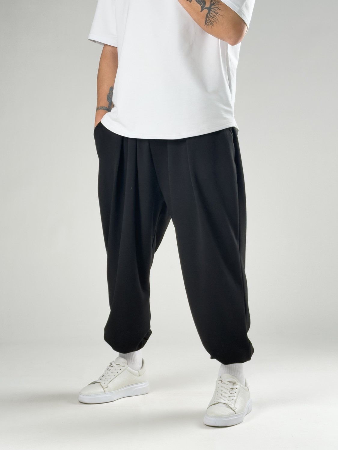 Cocopelli Pileli Siyah Erkek Jogger Pantolon COC2858 görsel 2