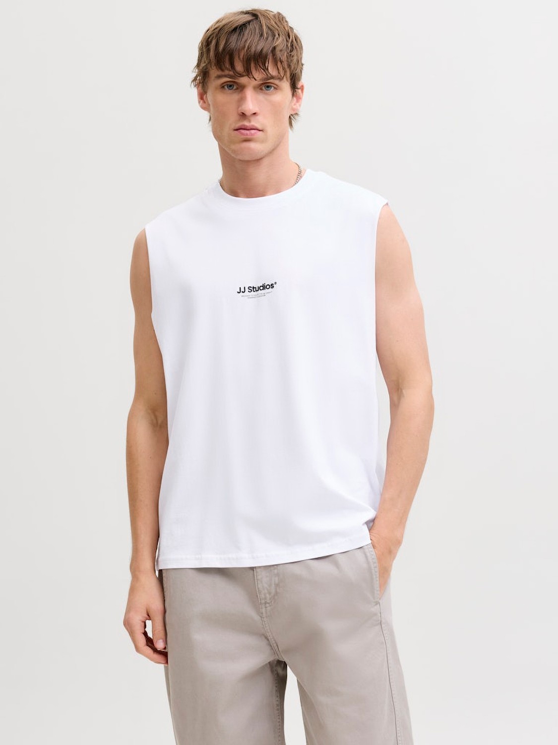 Jack & Jones Soho Erkek Beyaz Atlet (12288001-W)