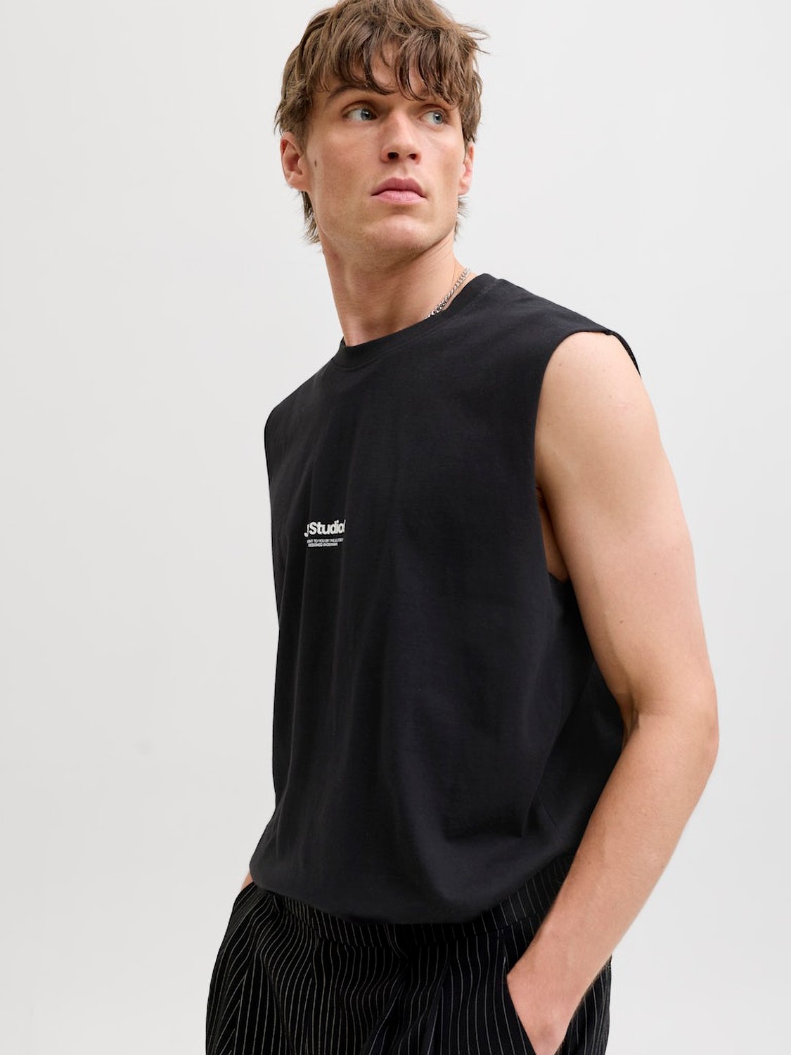 Jack & Jones Soho Erkek Siyah Atlet (12288001-B) görsel 4