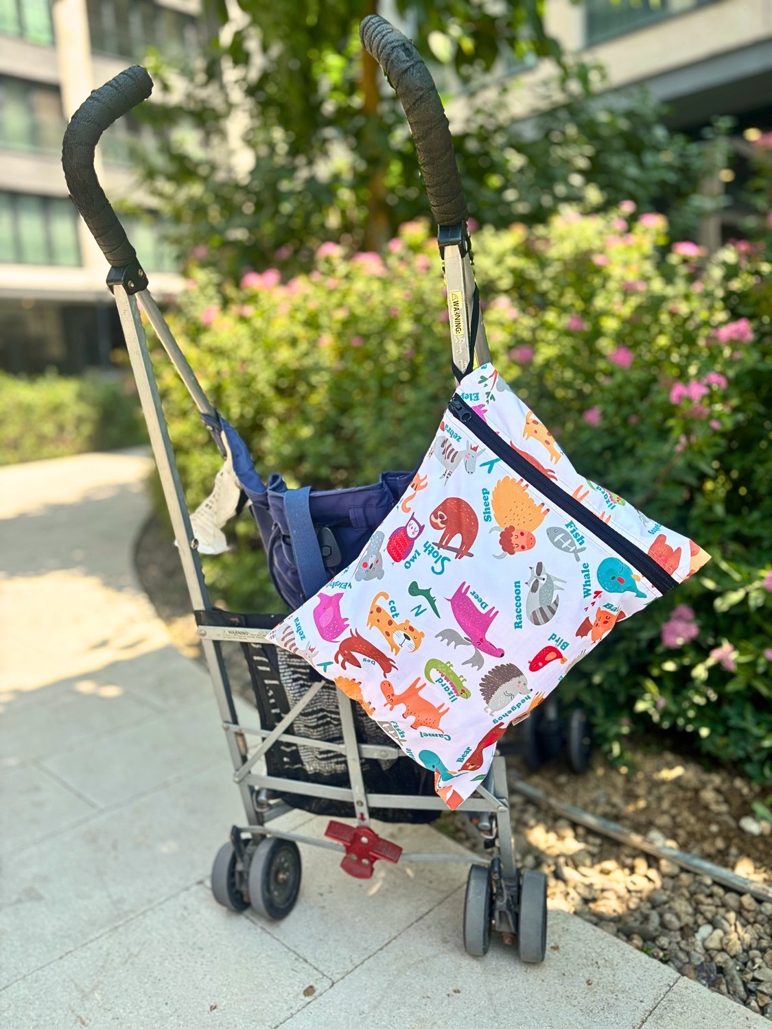 Yorni 2 ADET Family ve Zoo 30X35CM Islak Kuru Çanta Sıvı Geçirmez Fermuarlı Askılı Çok Amaçlı Organizer Mayo ve Kirli Çamaşır Çantası, Makinede Yıkanabilir görsel 6