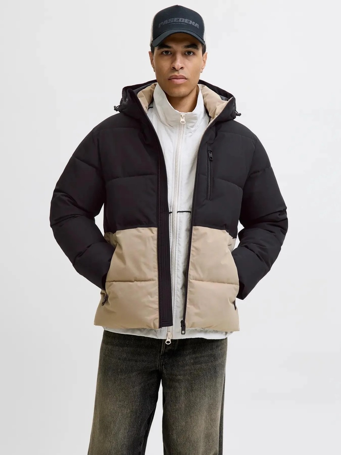 Jack & Jones Jjeowen Puffer Erkek Şişme Mont, Su Geçirmez, Soğuk Hava Koruması, Günlük Kışlık Ceket