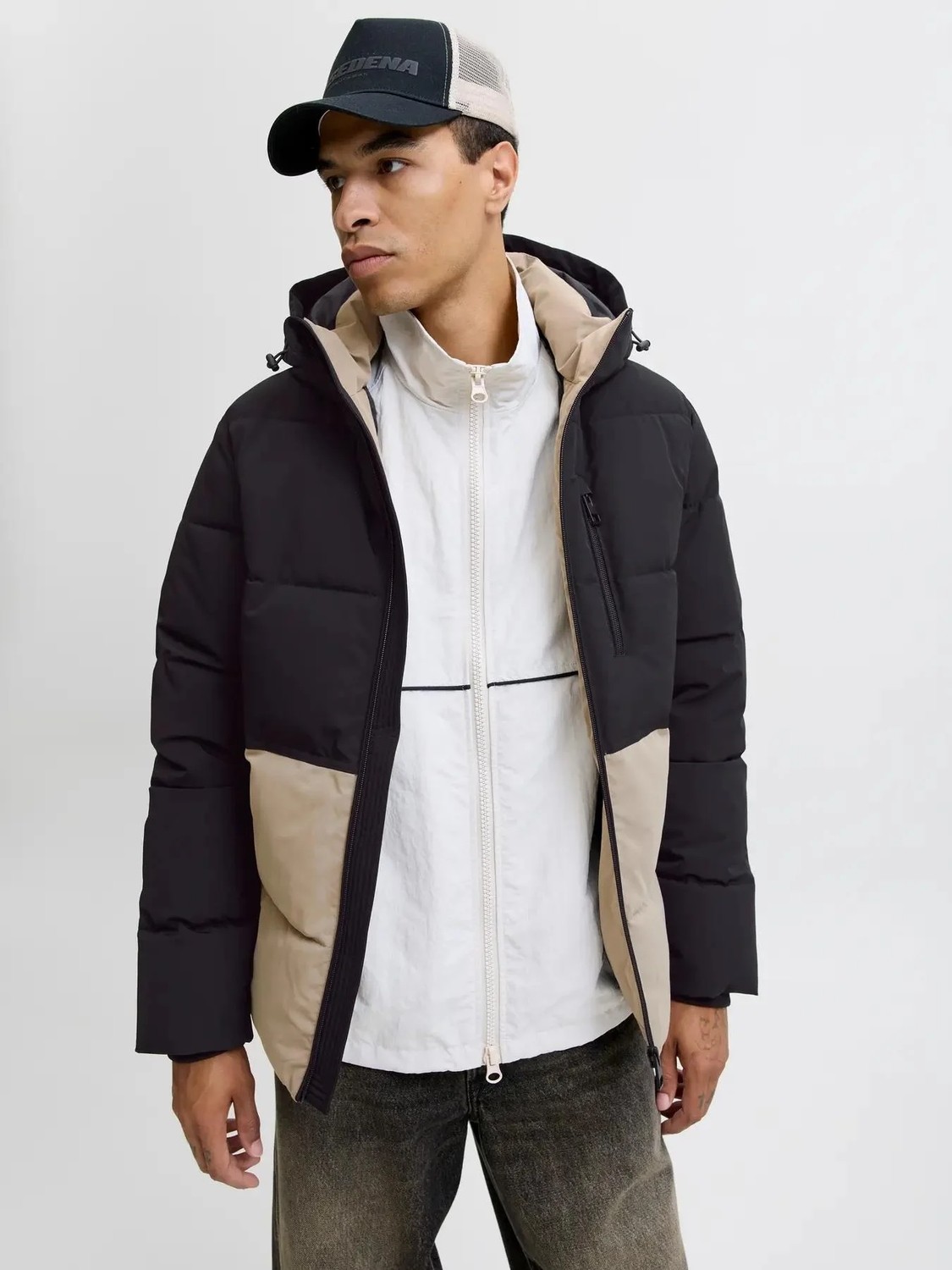 Jack & Jones Jjeowen Puffer Erkek Şişme Mont, Su Geçirmez, Soğuk Hava Koruması, Günlük Kışlık Ceket görsel 7