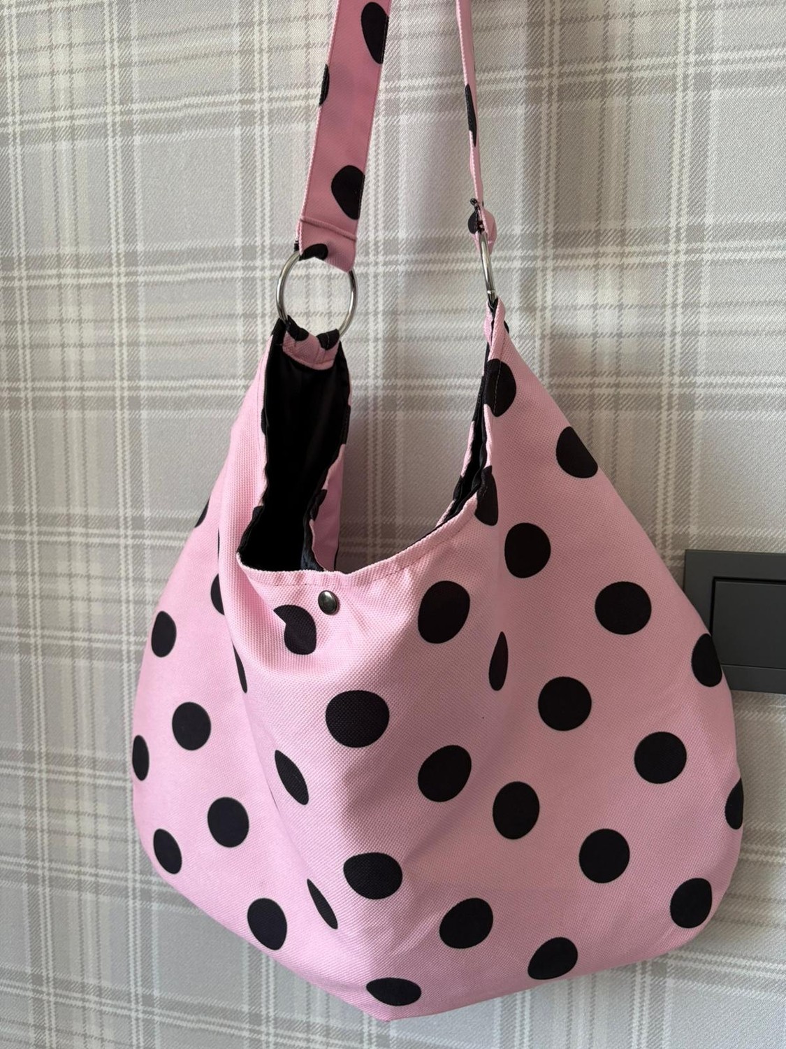 Mute Bag Polka Bag Puantiye Çanta / Puantiyeli Omuz Çantası (28*49)