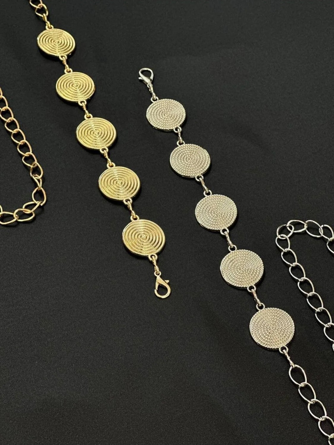 Fiori Kadın Zincir Detaylı Bel Kemeri Gümüş Renkli Metal Malzeme ile Şık Tasarım görsel 4
