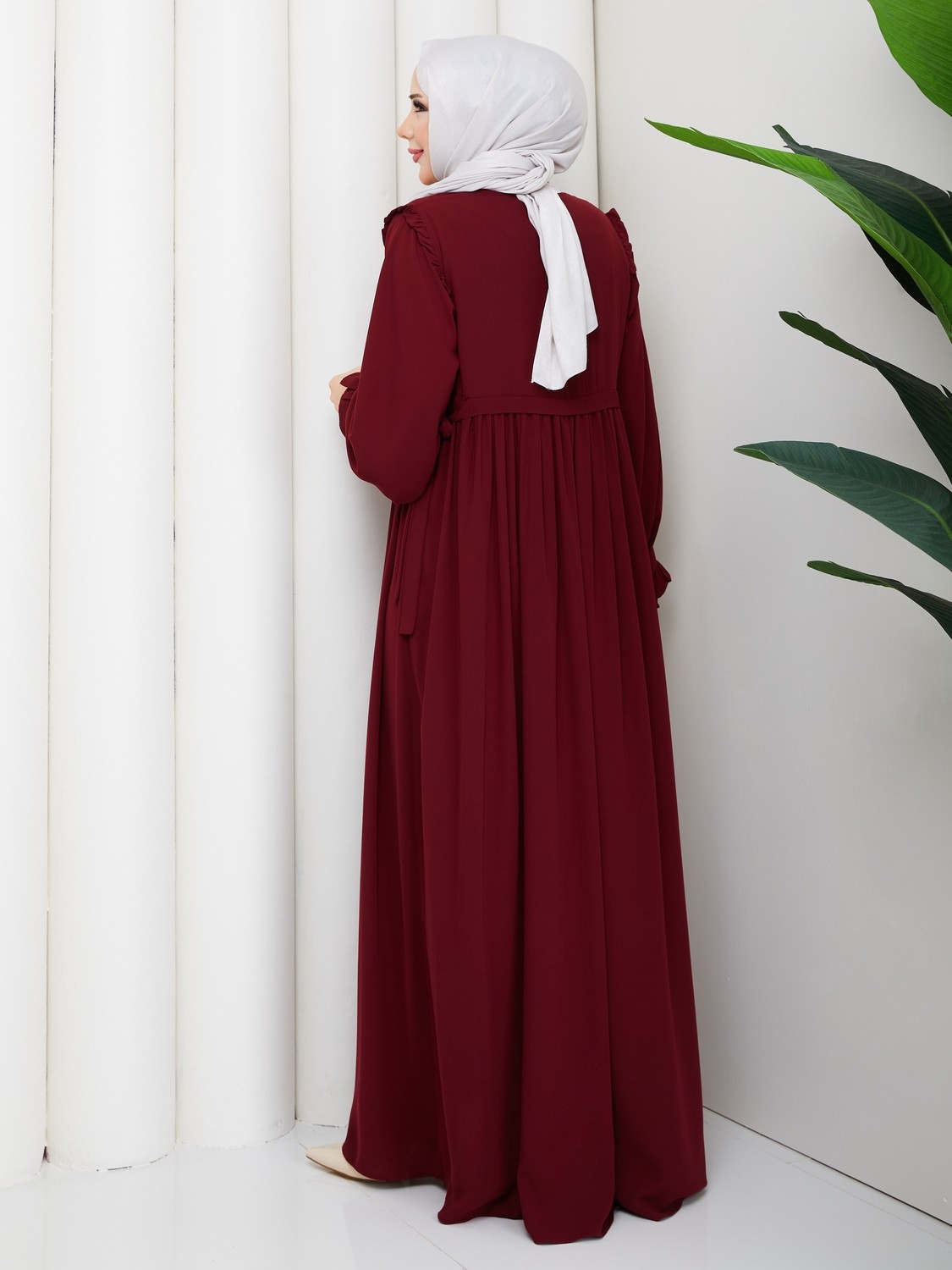 Rüyam Moda Butik Melisa Elbise Mısır Medine Ipeği görsel 4