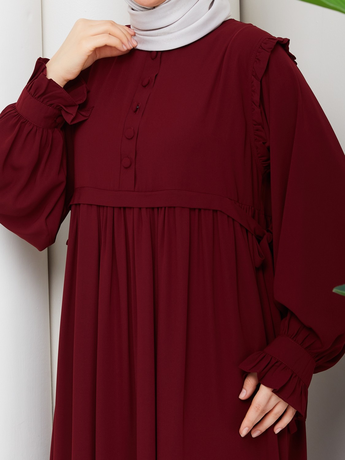 Rüyam Moda Butik Melisa Elbise Mısır Medine Ipeği görsel 7